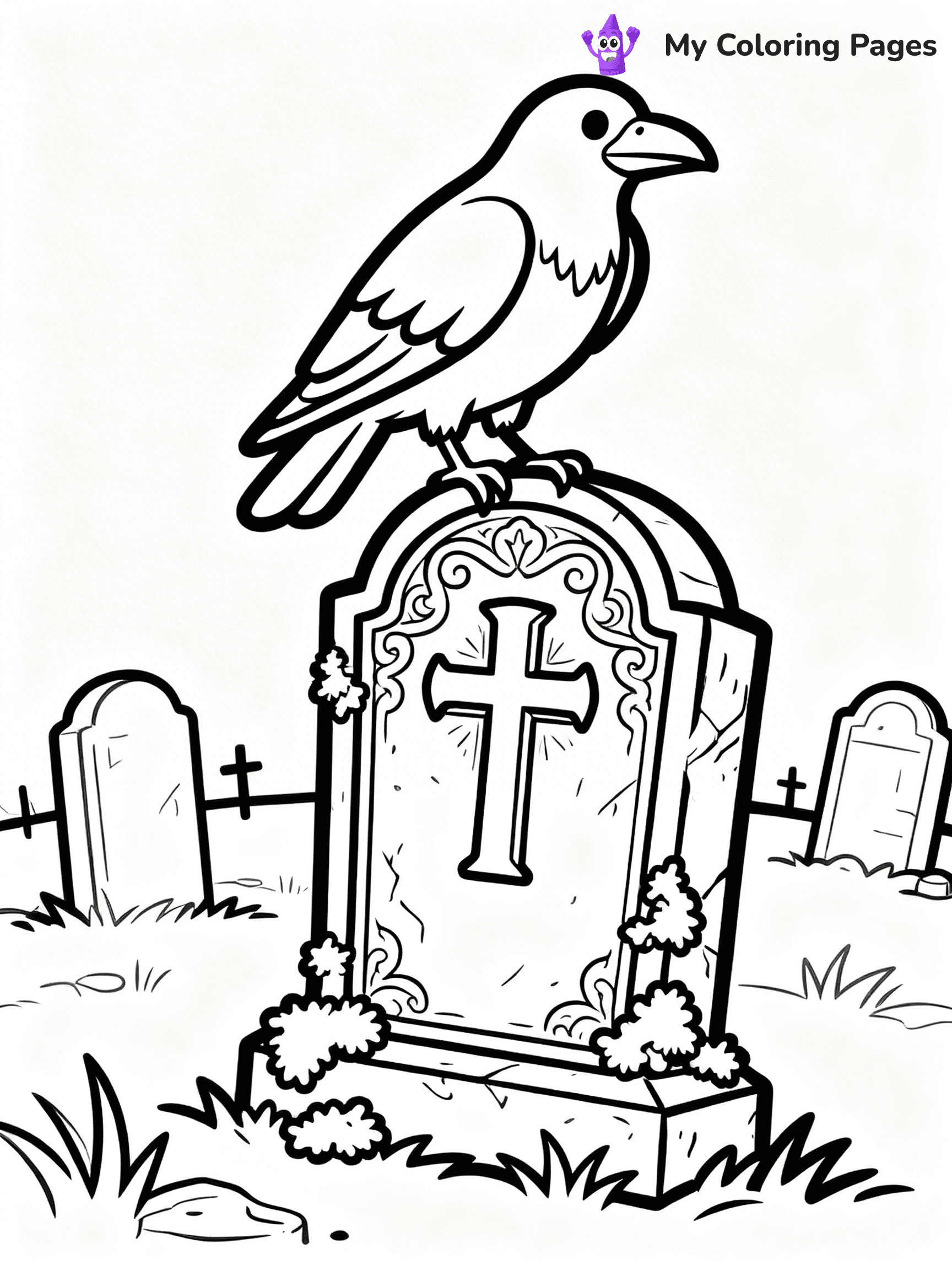 Raven Coloring Pages - 32