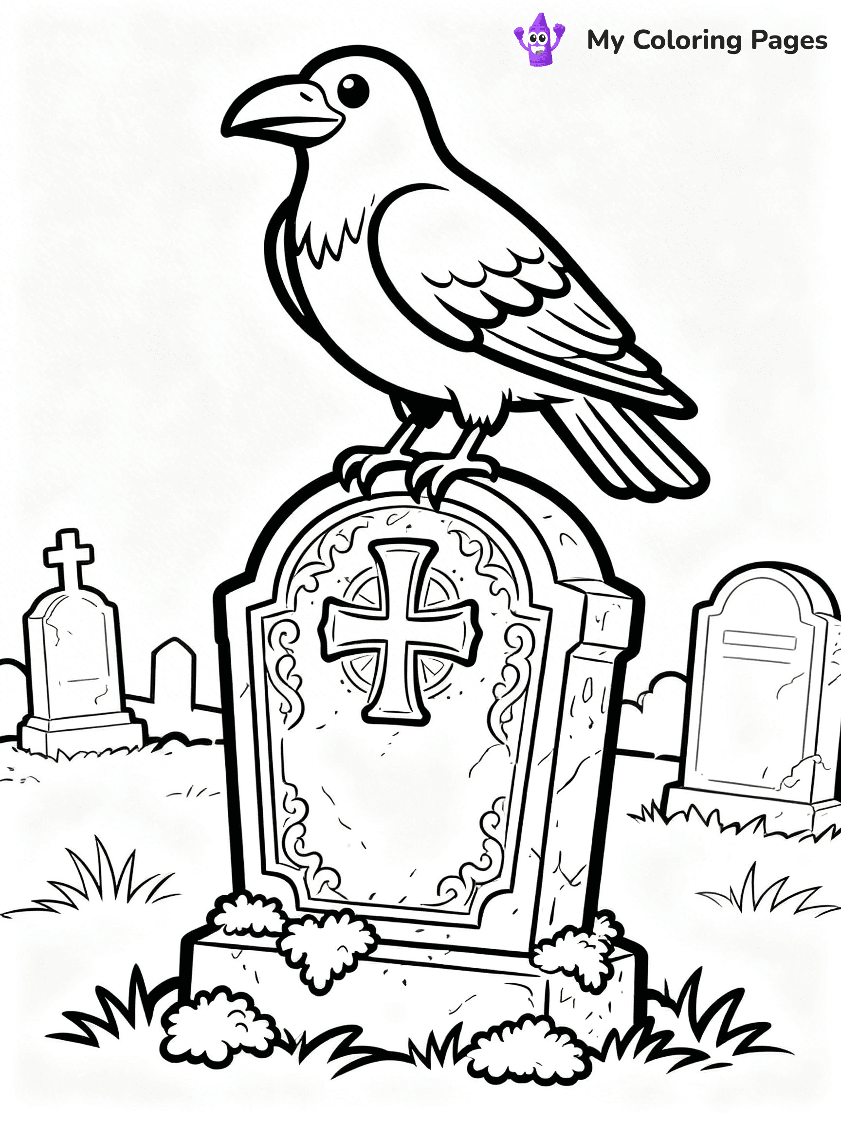 Raven Coloring Pages - 31