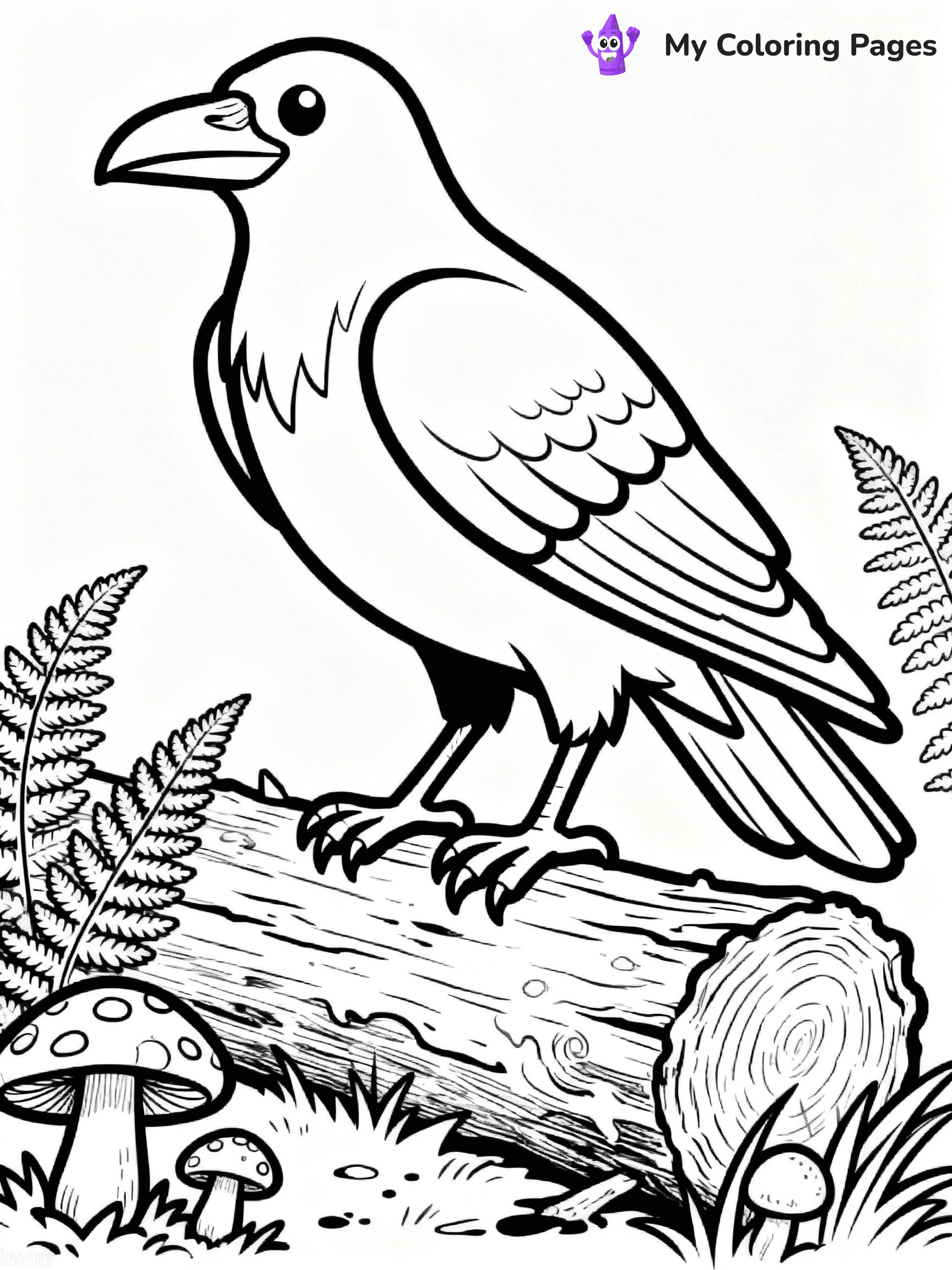 Raven Coloring Pages - 22