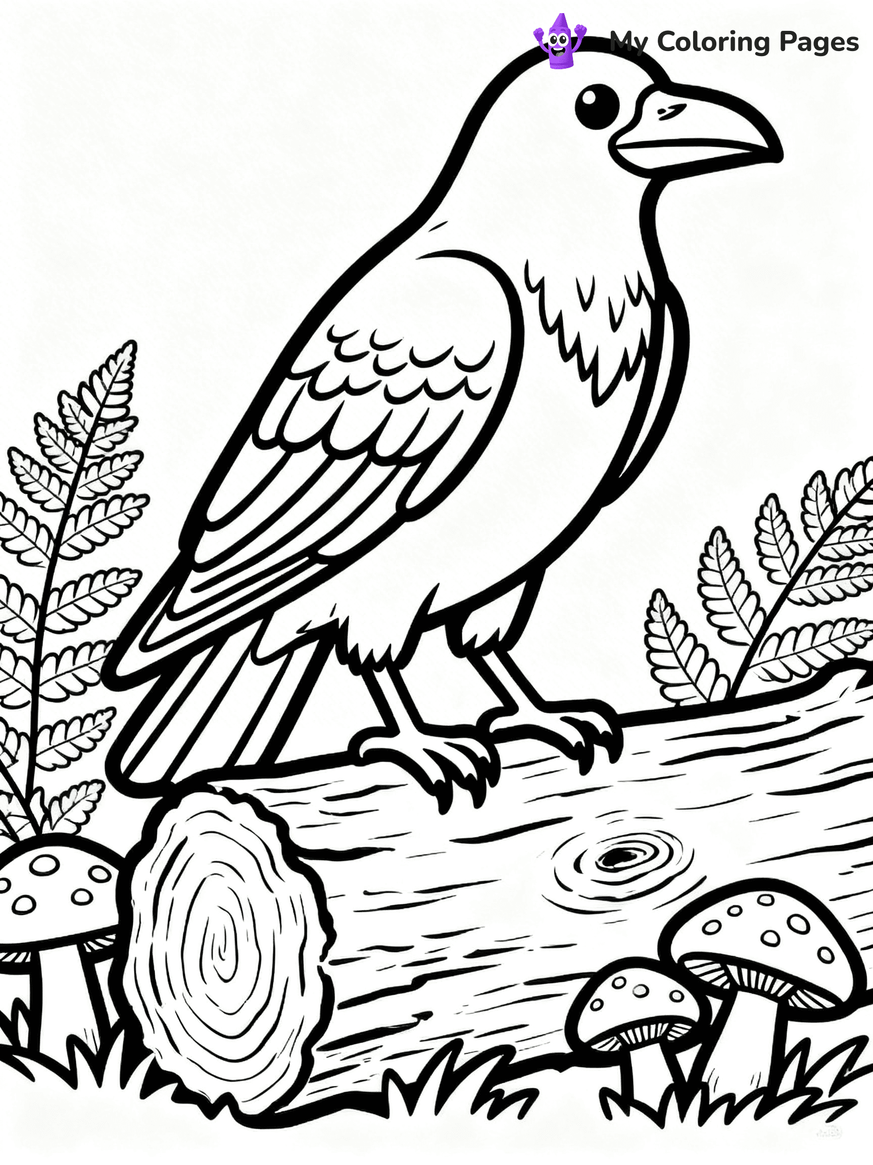 Raven Coloring Pages - 21