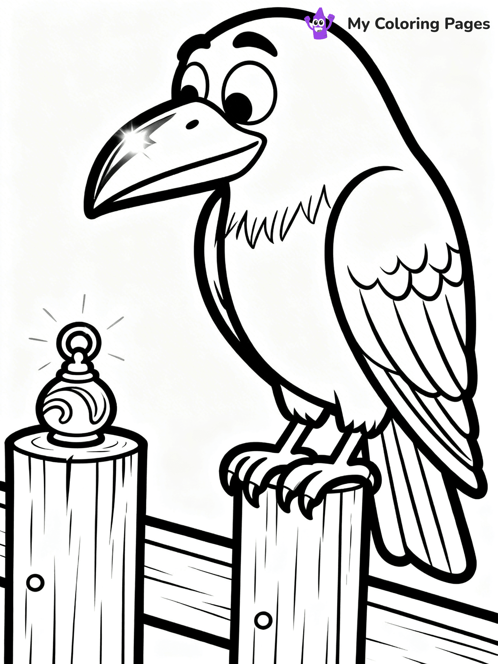 Raven Coloring Pages - 17