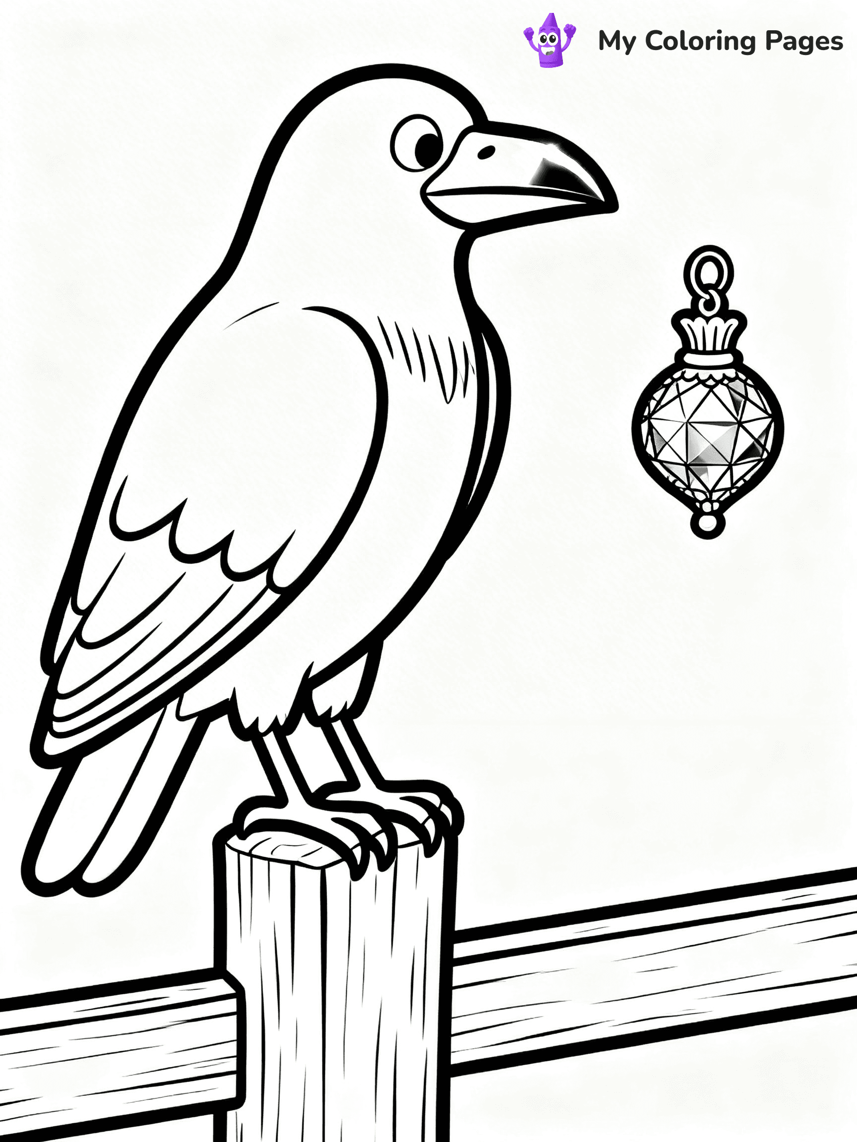 Raven Coloring Pages - 16