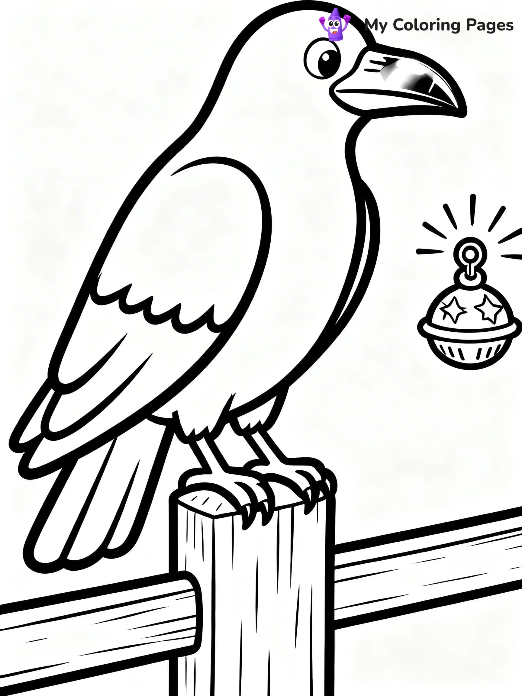 Raven Coloring Pages - 17