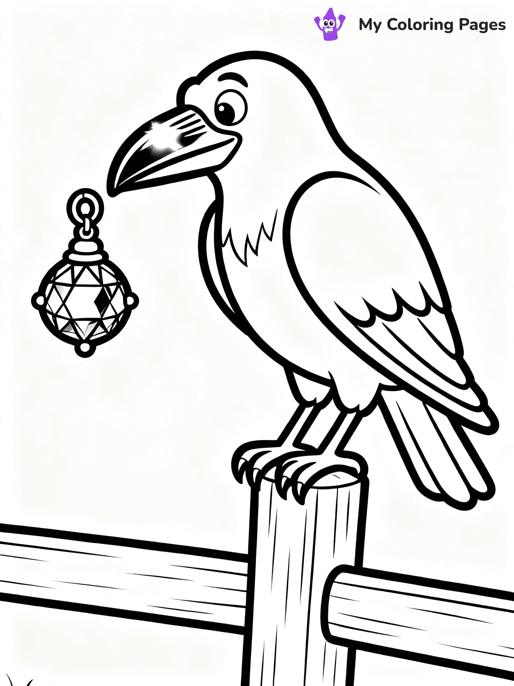 Raven Coloring Pages - 13