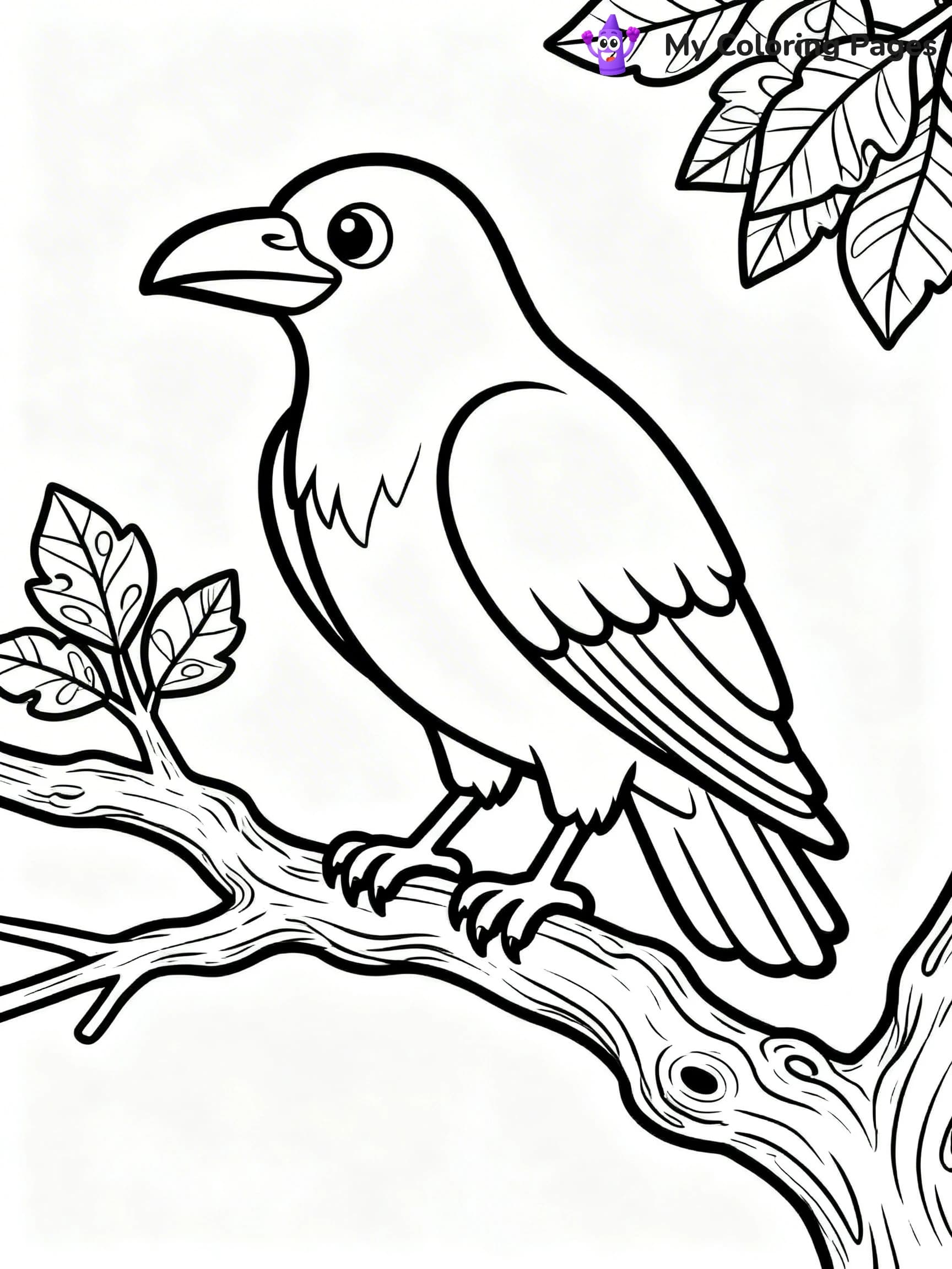 Raven Coloring Pages - 15