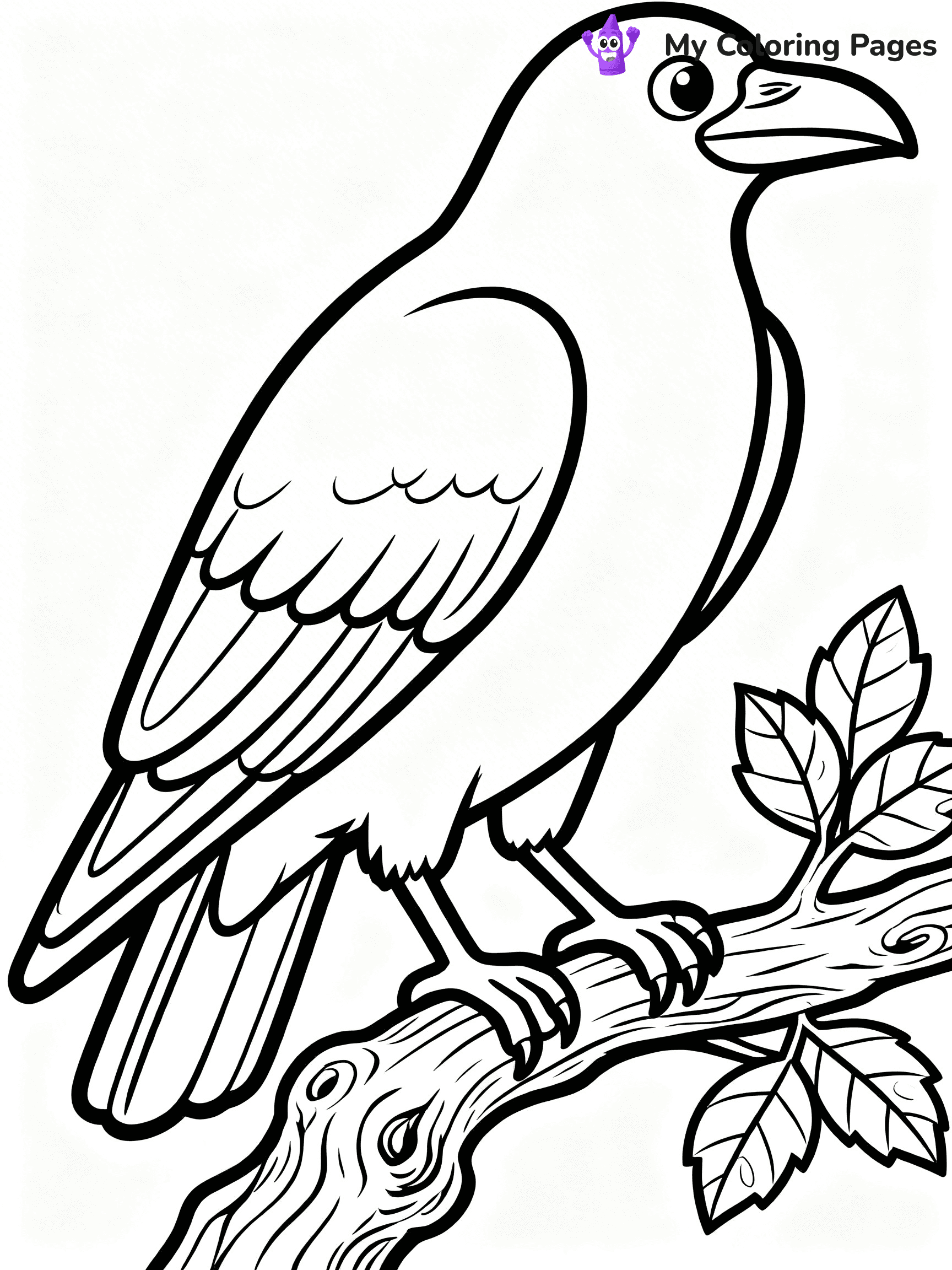 Raven Coloring Pages - 11