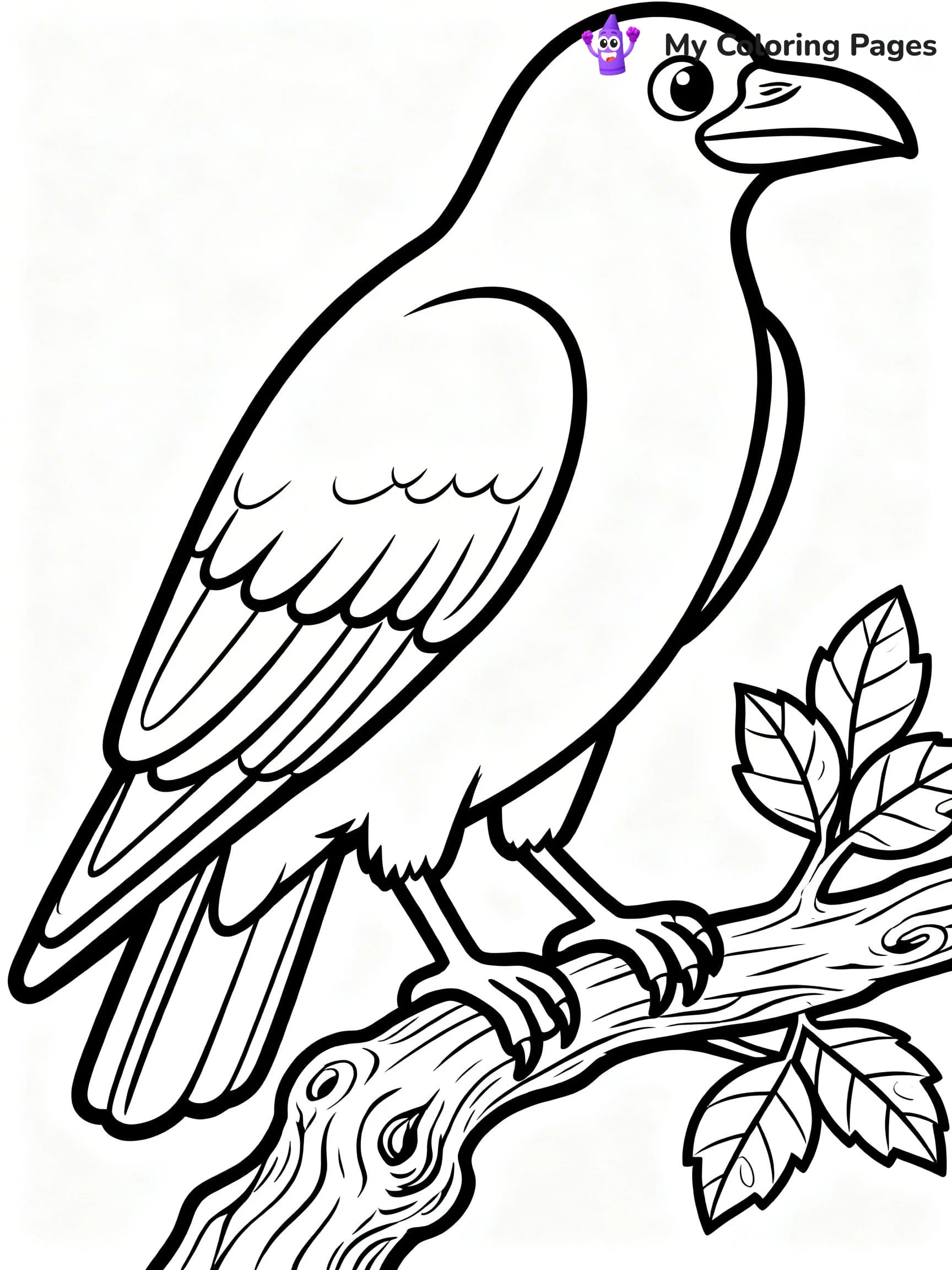 Raven Coloring Pages - 14