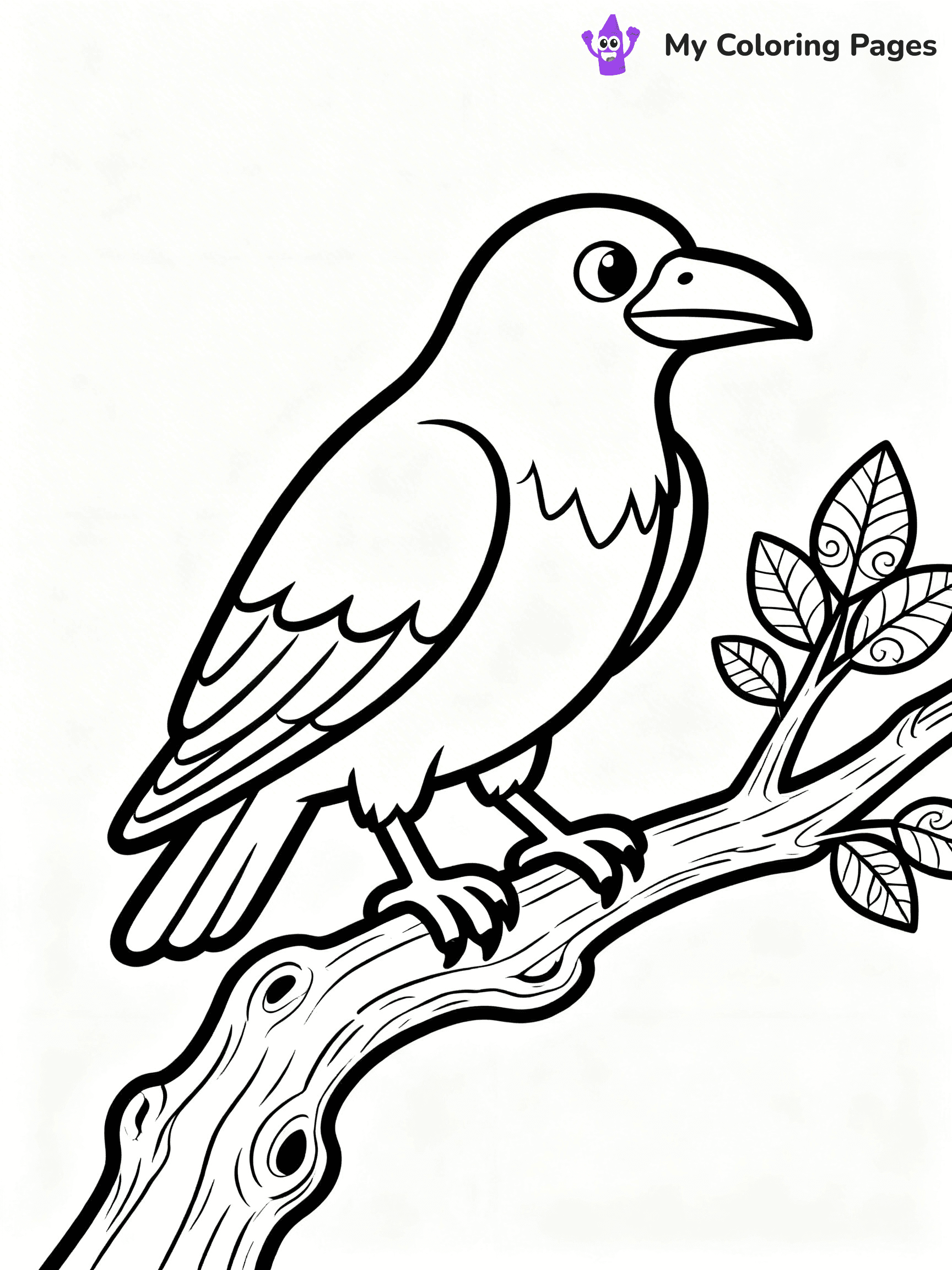 Raven Coloring Pages - 10