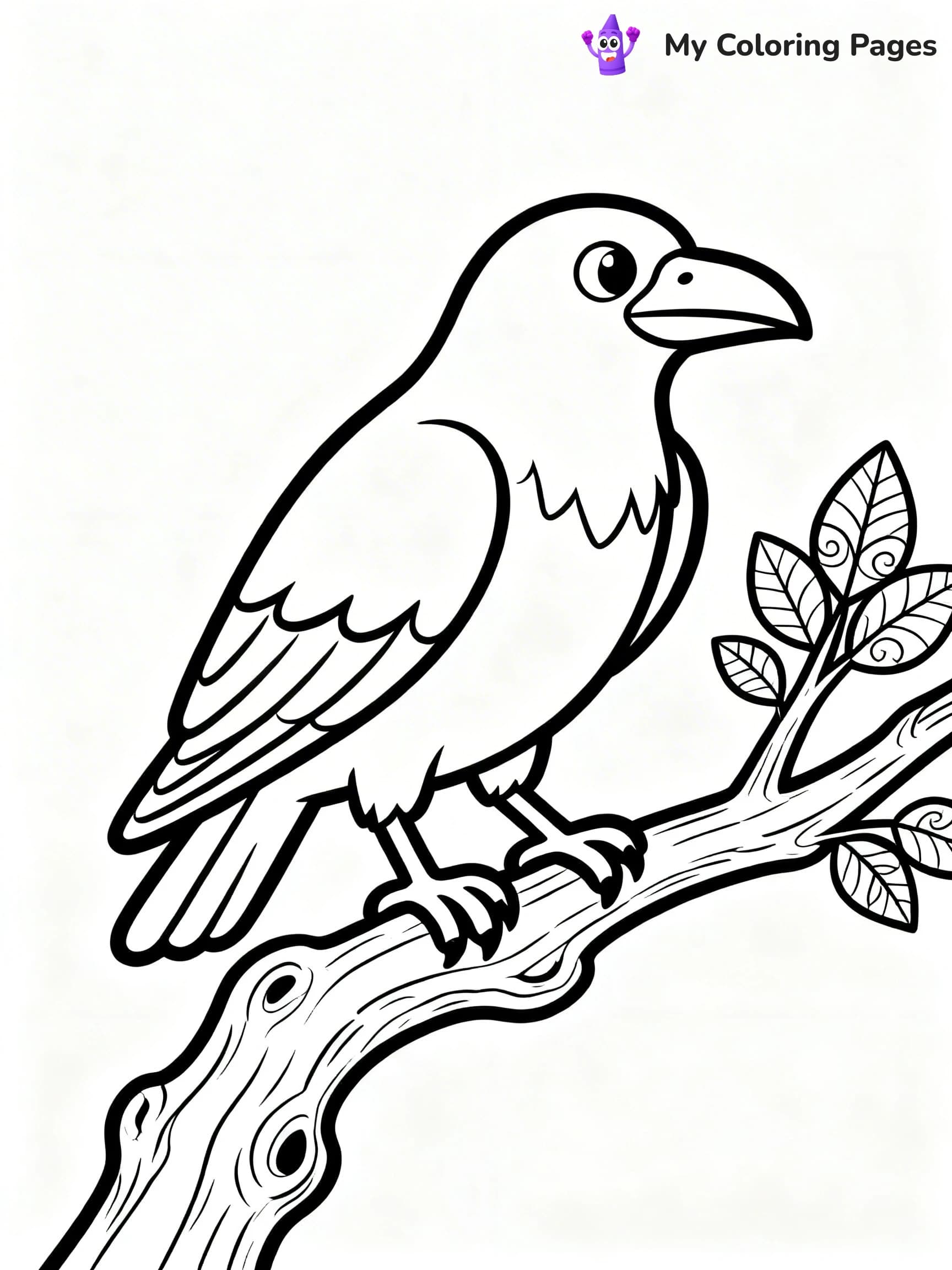Raven Coloring Pages - 13
