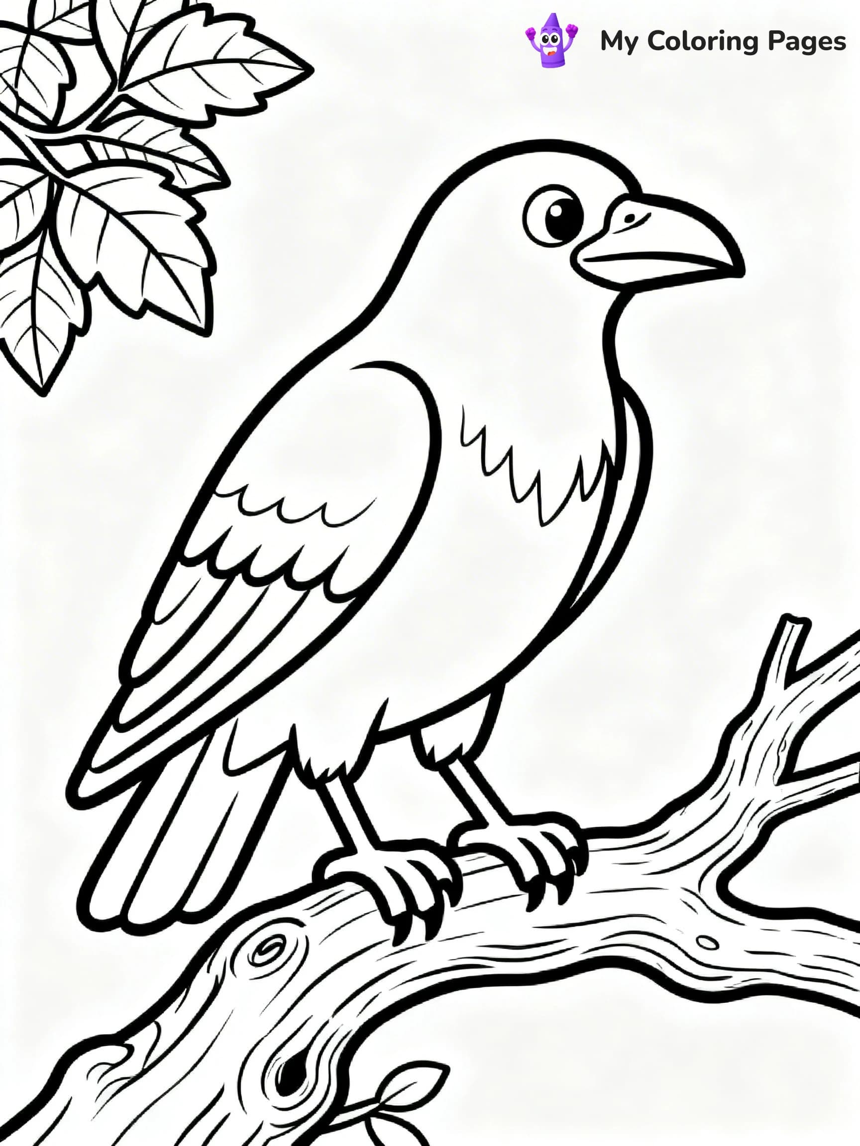 Raven Coloring Pages - 11