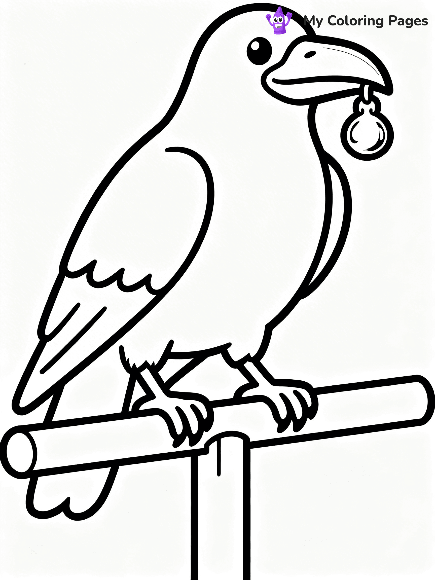 Raven Coloring Pages - 3