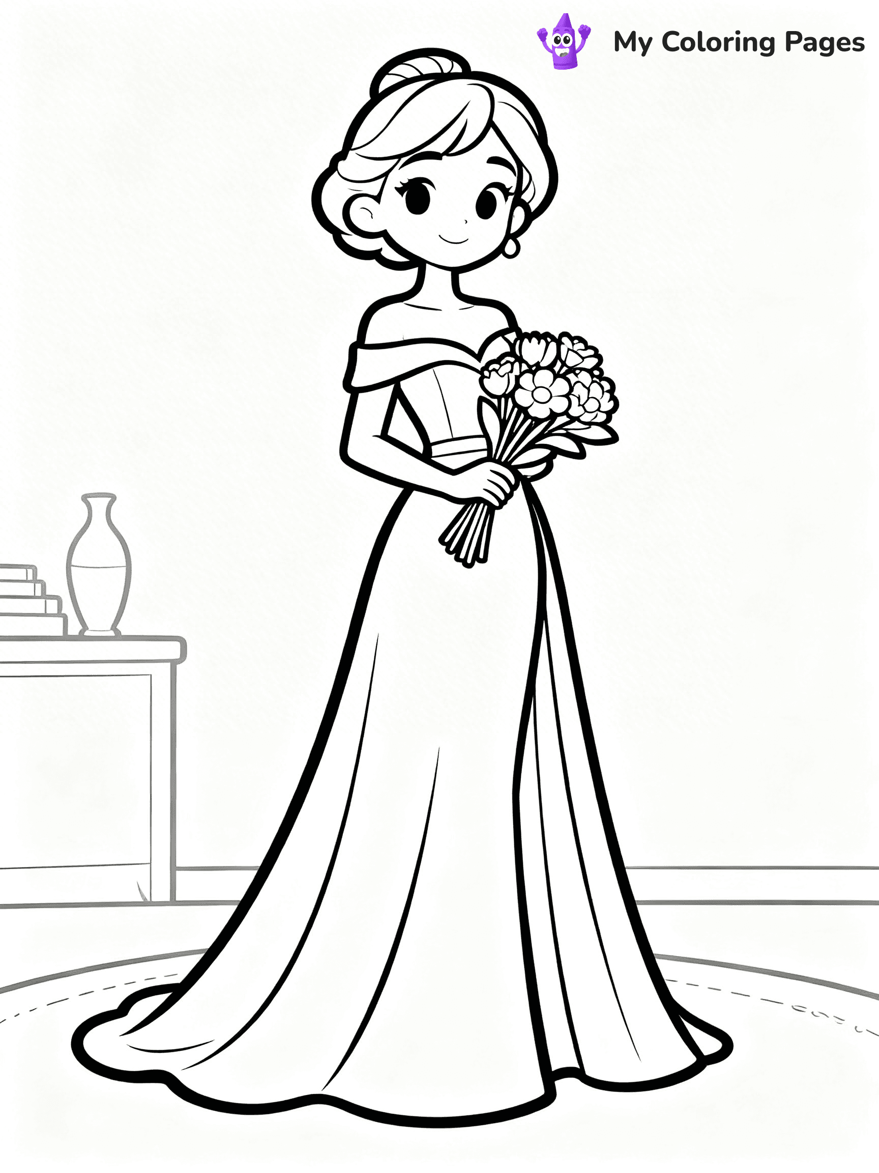 Easy Fashion Coloring Pages - 48