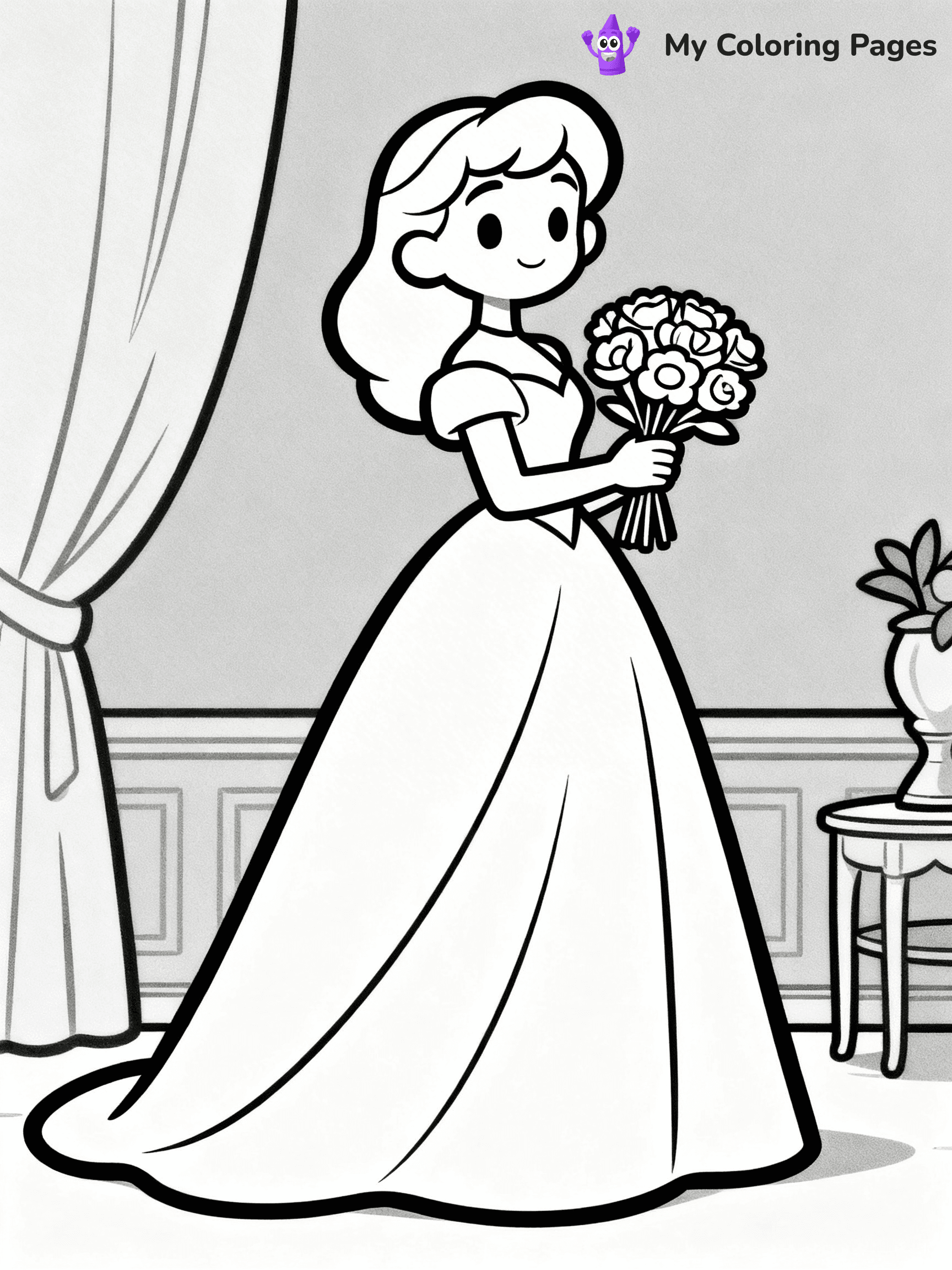 Easy Fashion Coloring Pages - 46
