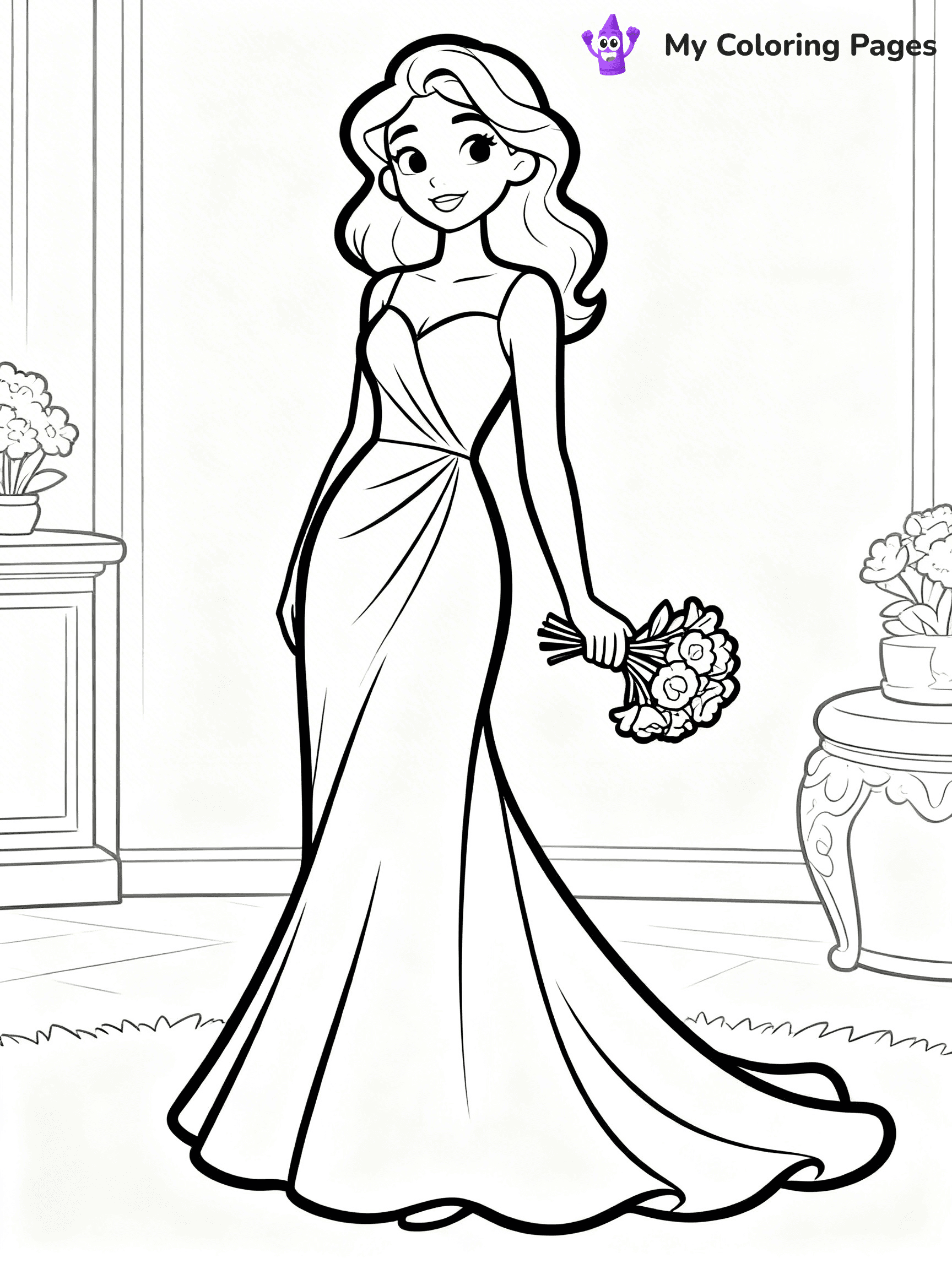 Easy Fashion Coloring Pages - 45