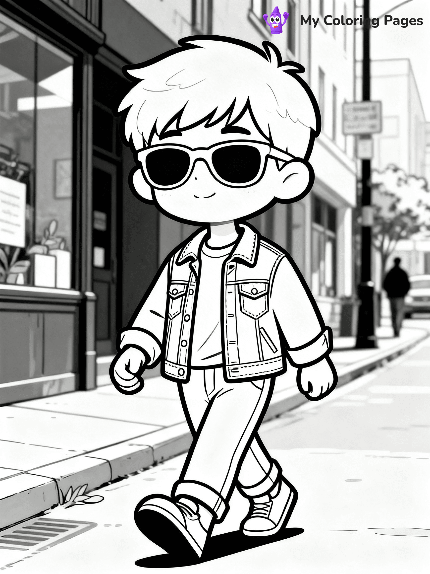 Easy Fashion Coloring Pages - 41