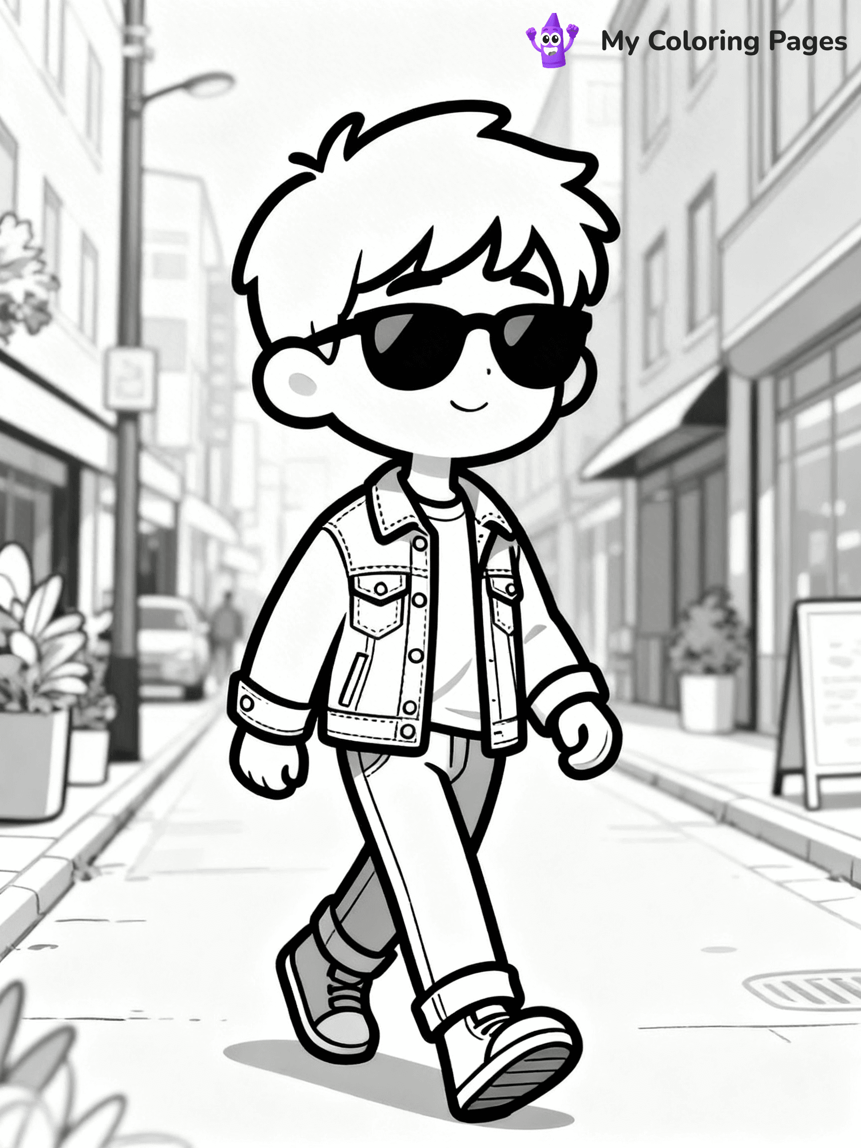 Easy Fashion Coloring Pages - 40