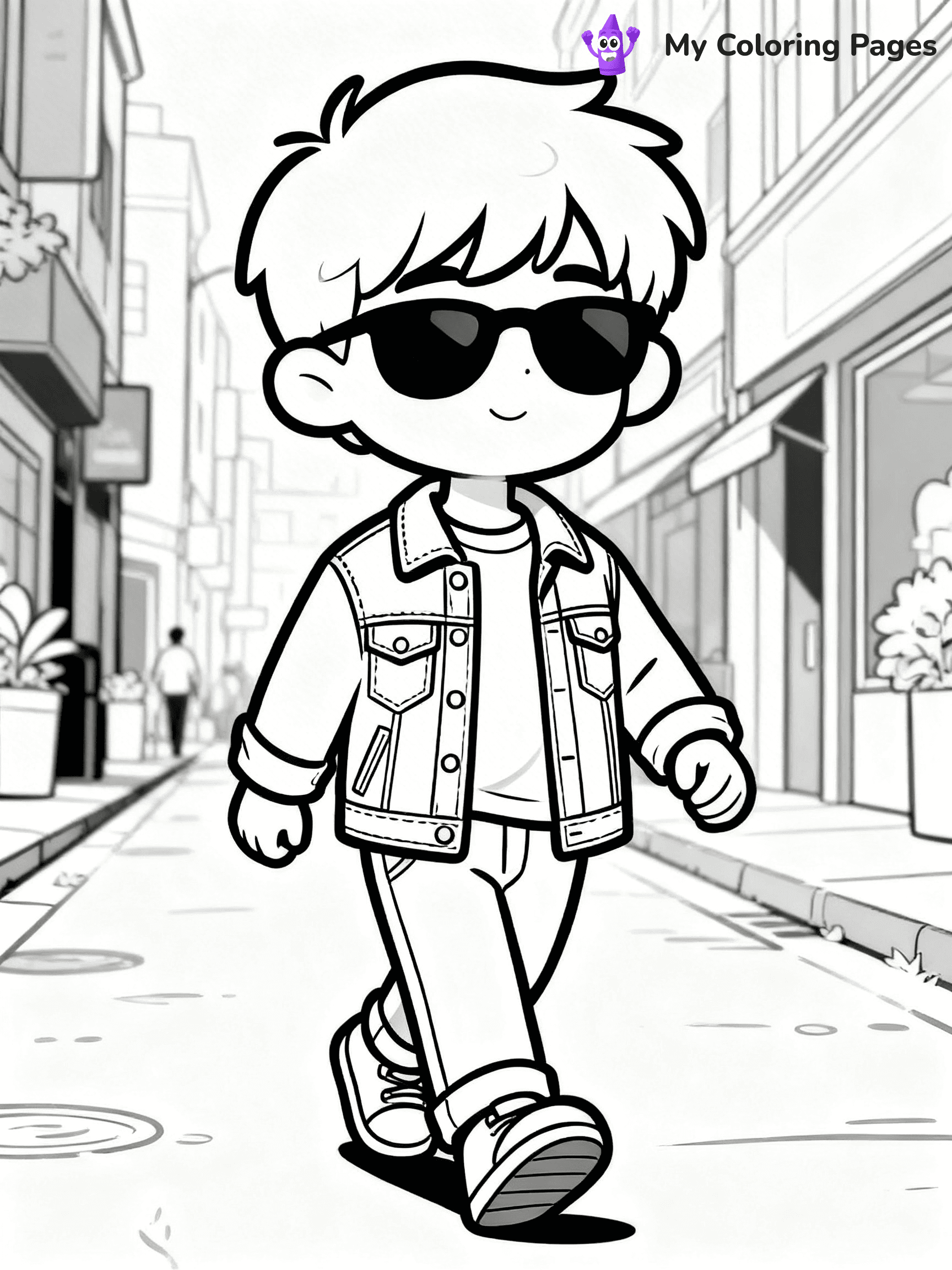 Easy Fashion Coloring Pages - 39