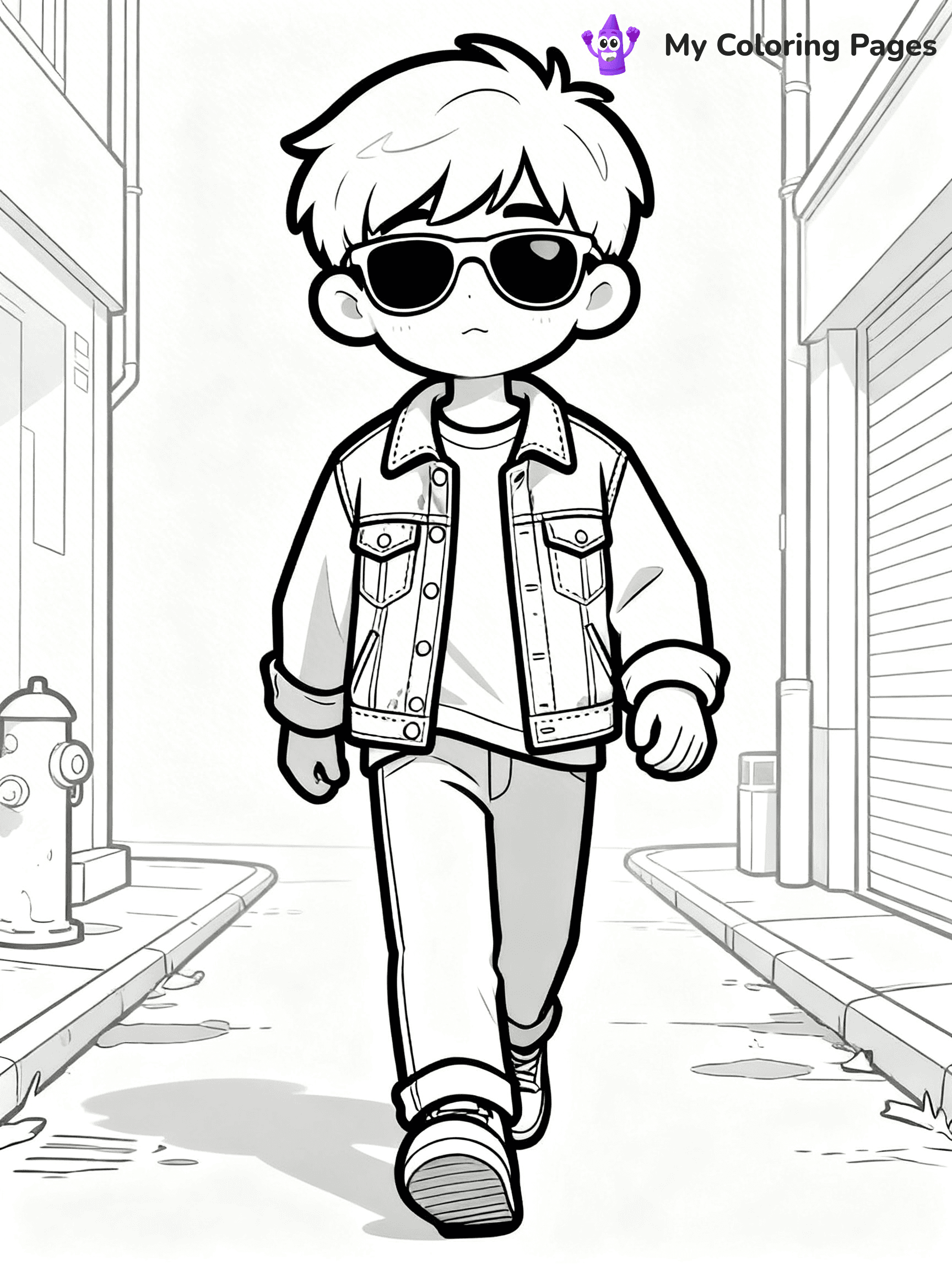 Easy Fashion Coloring Pages - 38