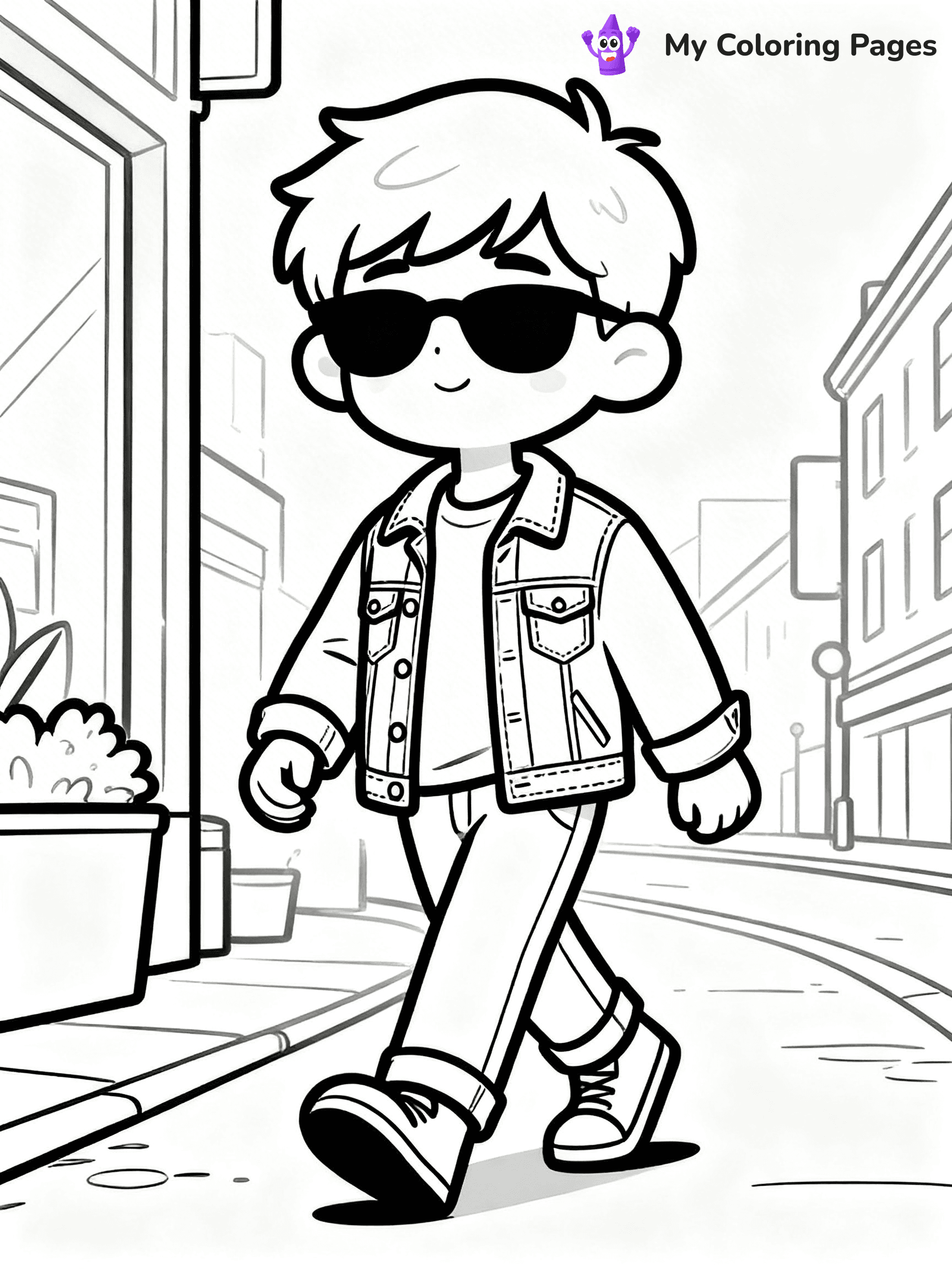 Easy Fashion Coloring Pages - 37