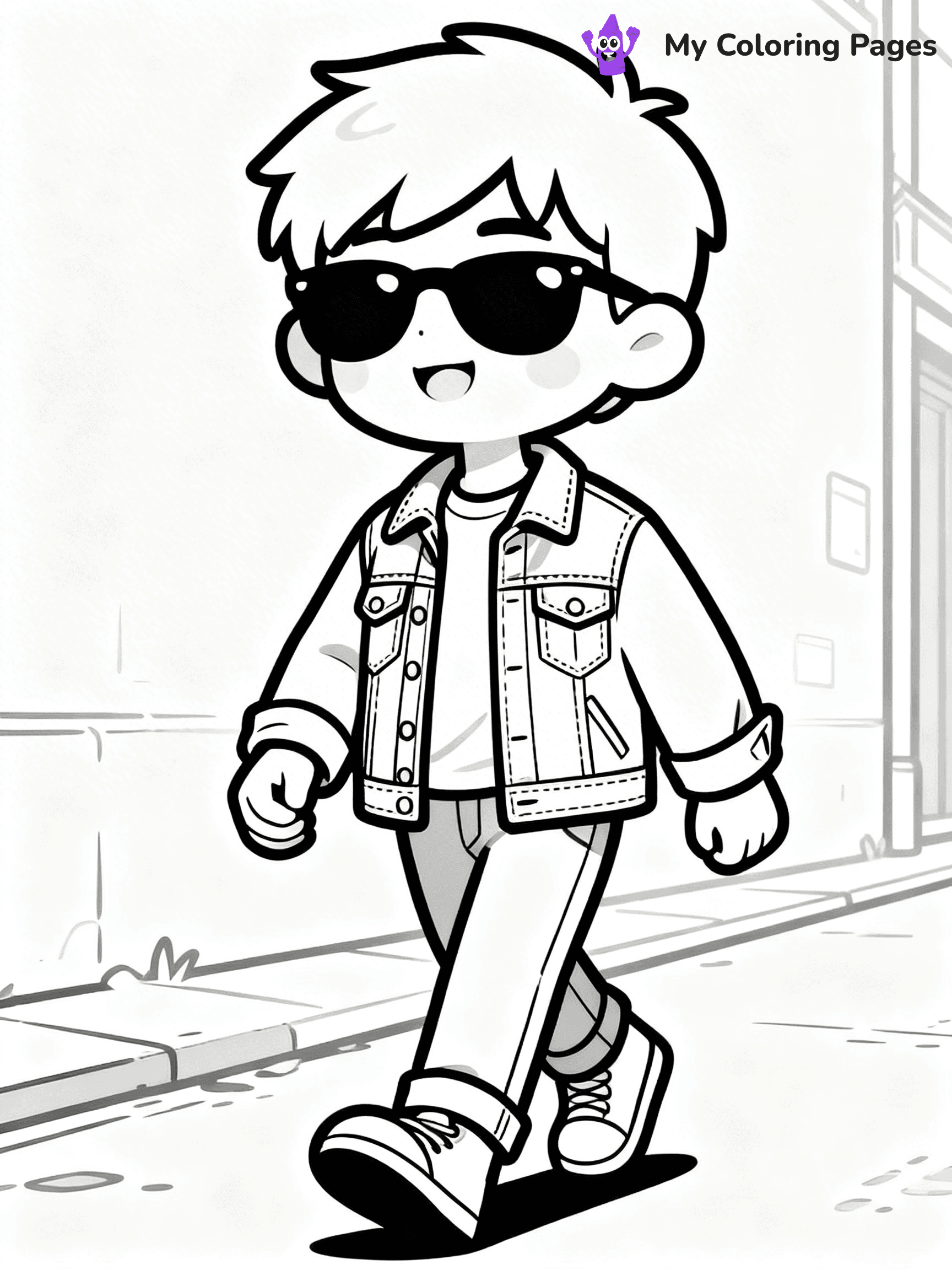 Easy Fashion Coloring Pages - 36