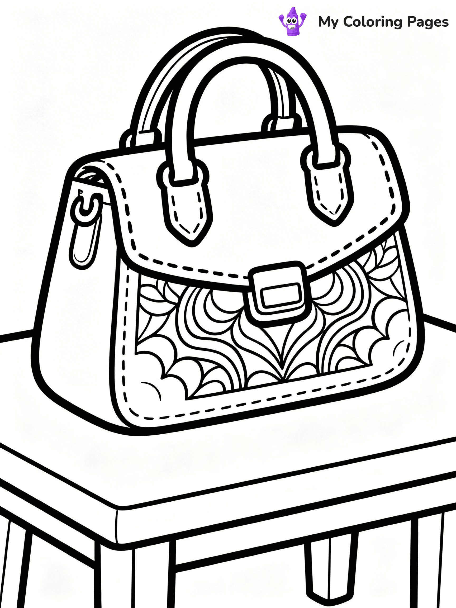 Easy Fashion Coloring Pages - 29