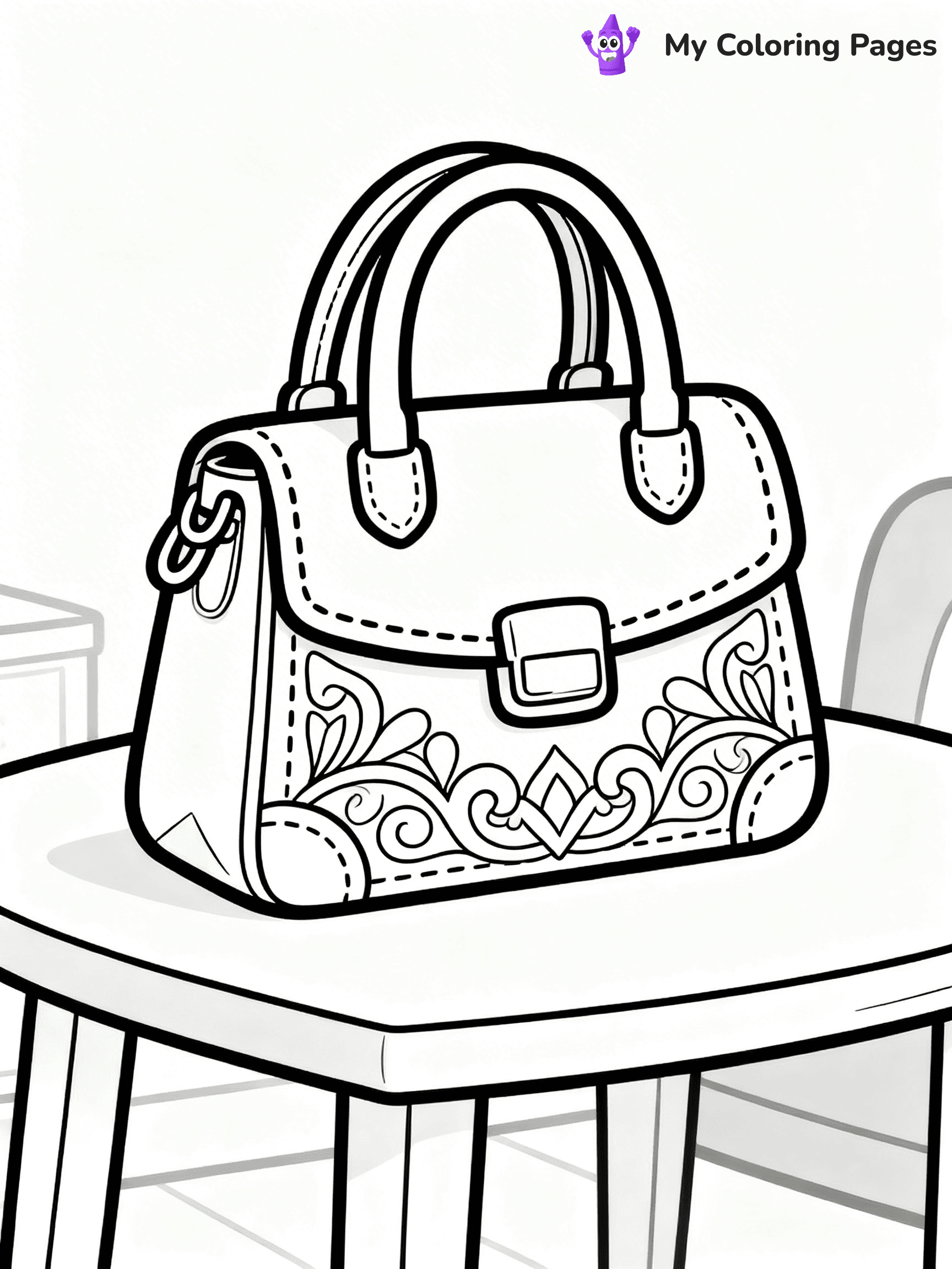 Easy Fashion Coloring Pages - 28