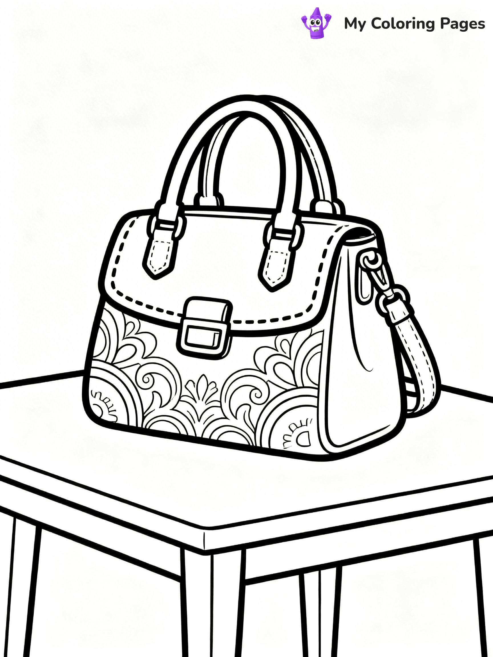 Easy Fashion Coloring Pages - 26
