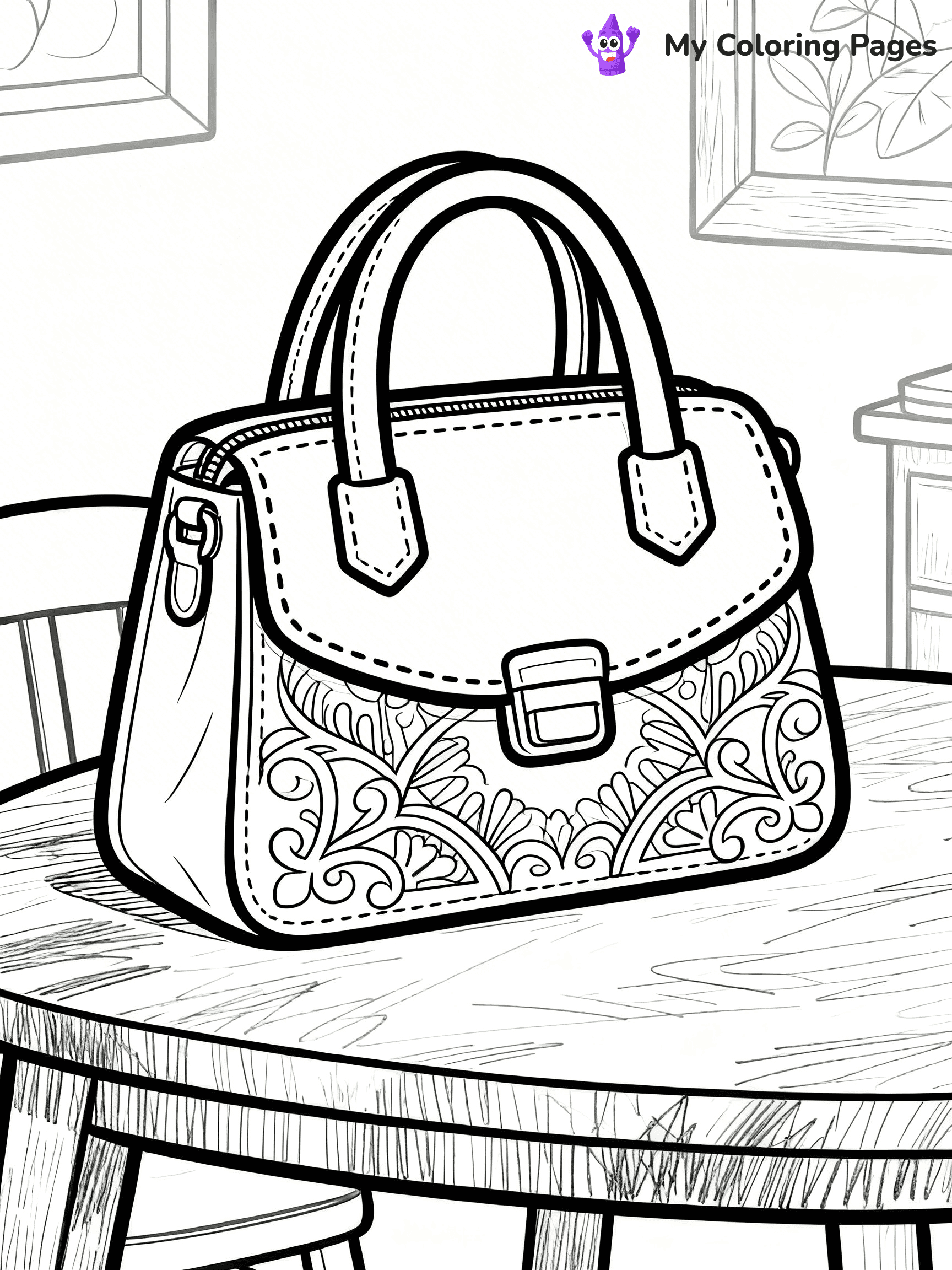Easy Fashion Coloring Pages - 25