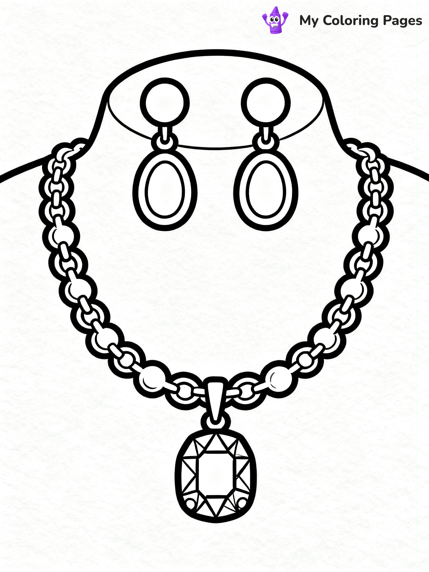 Easy Fashion Coloring Pages - 20