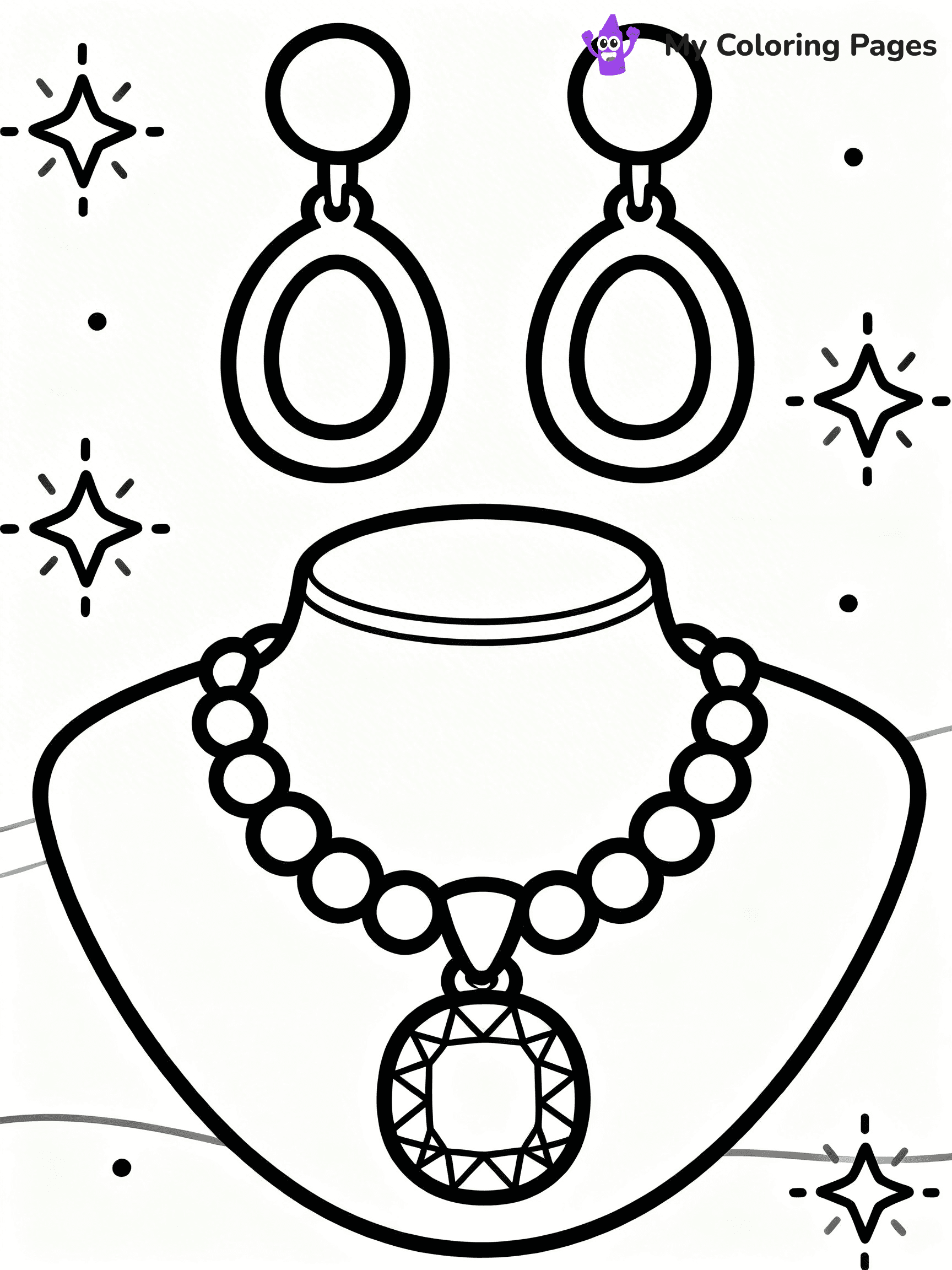 Easy Fashion Coloring Pages - 19