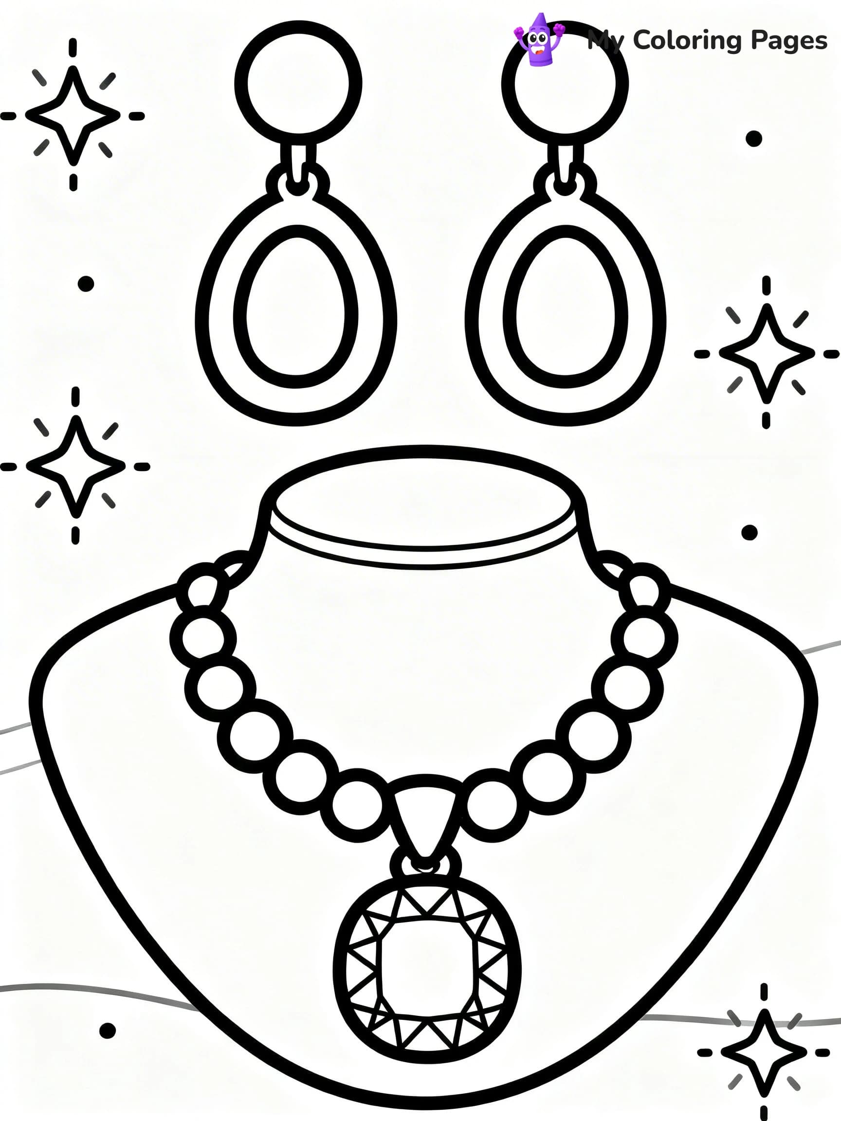 Easy Fashion Coloring Pages - 19