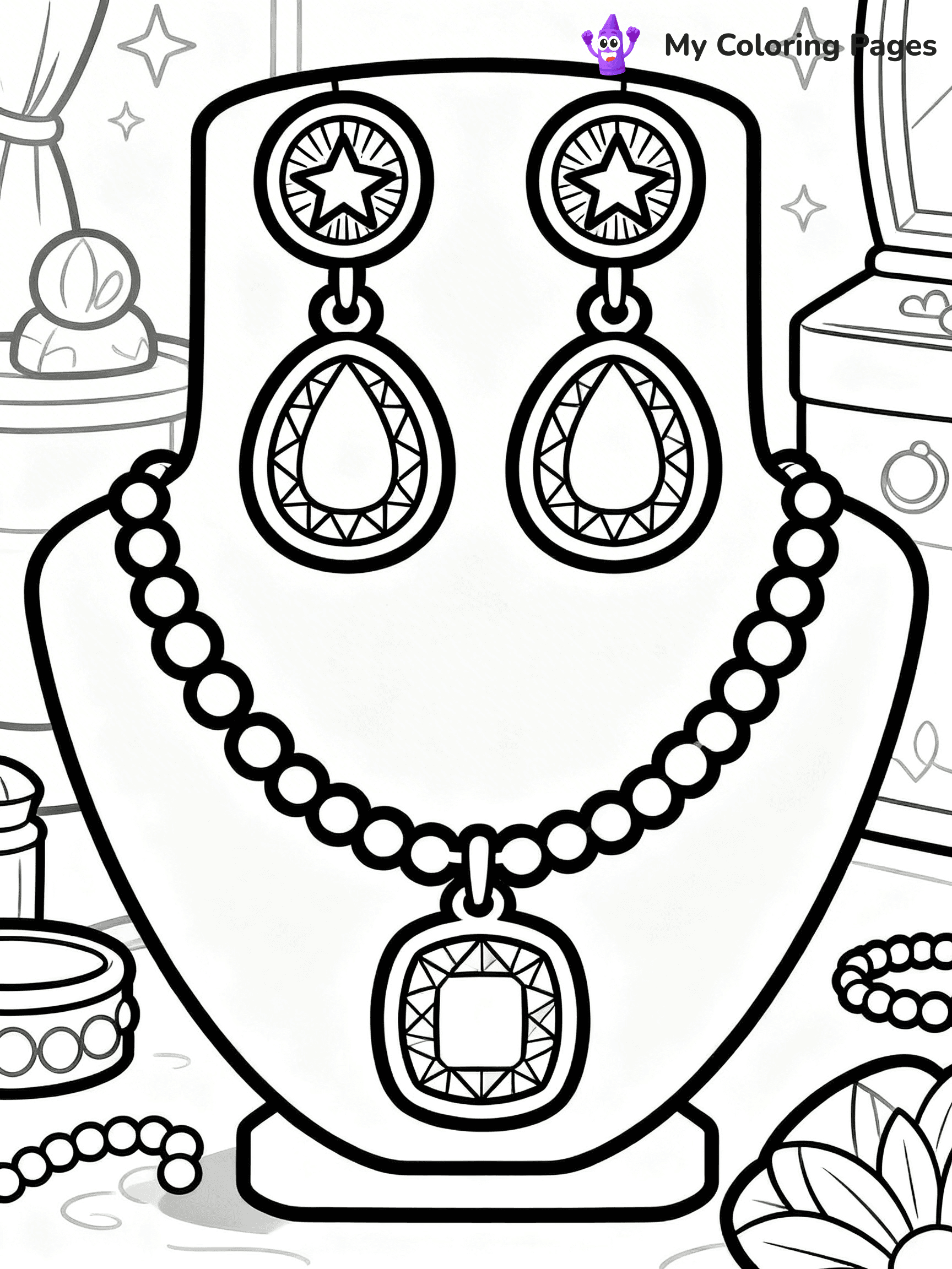 Easy Fashion Coloring Pages - 17