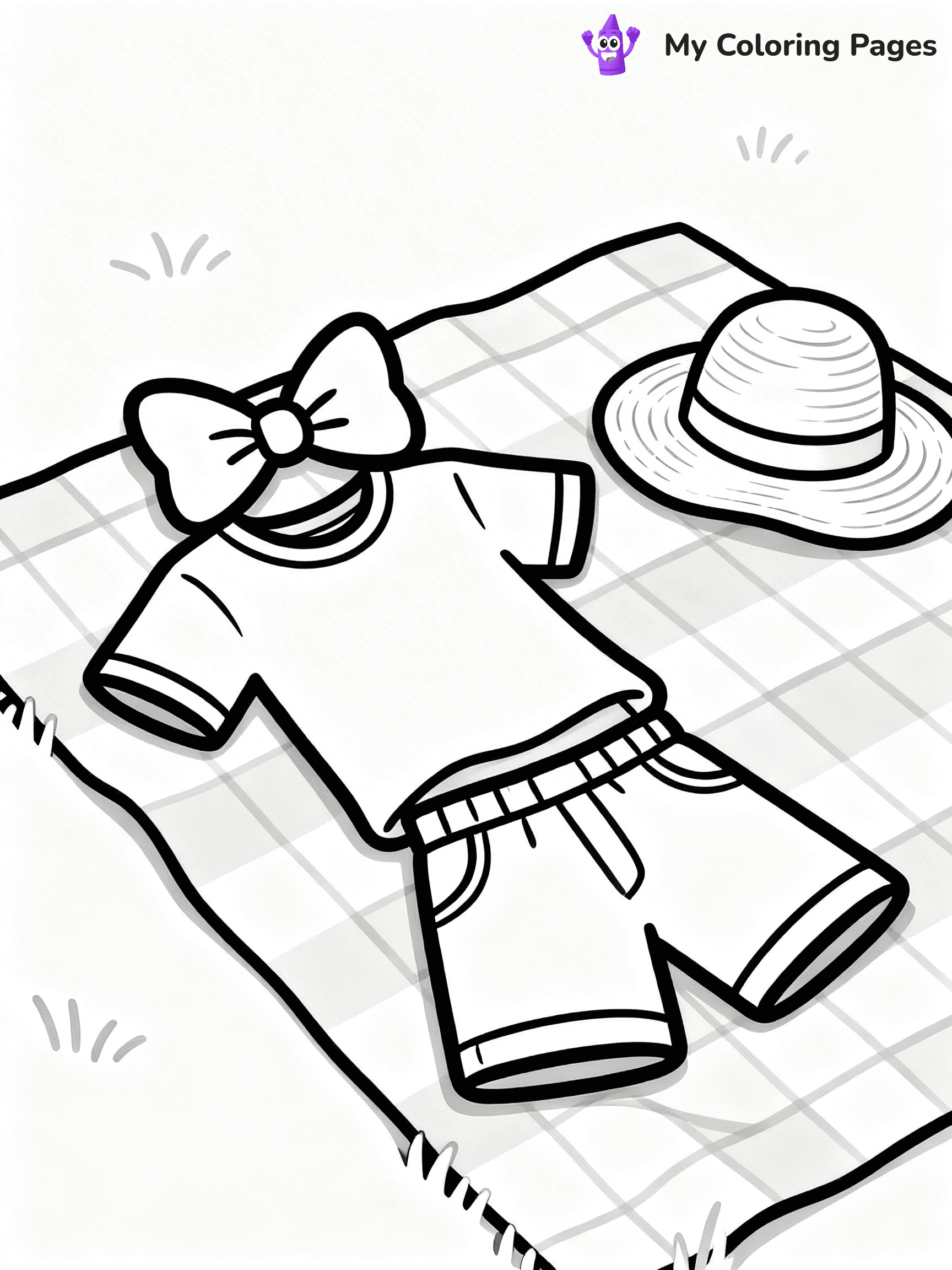 Easy Fashion Coloring Pages - 16