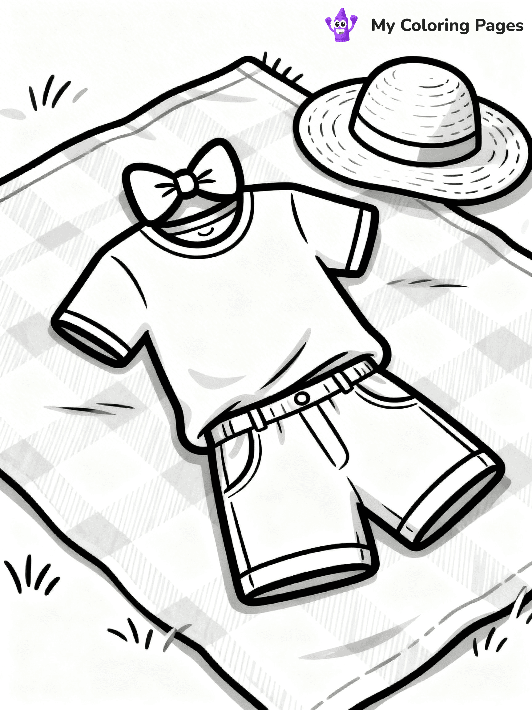 Easy Fashion Coloring Pages - 15