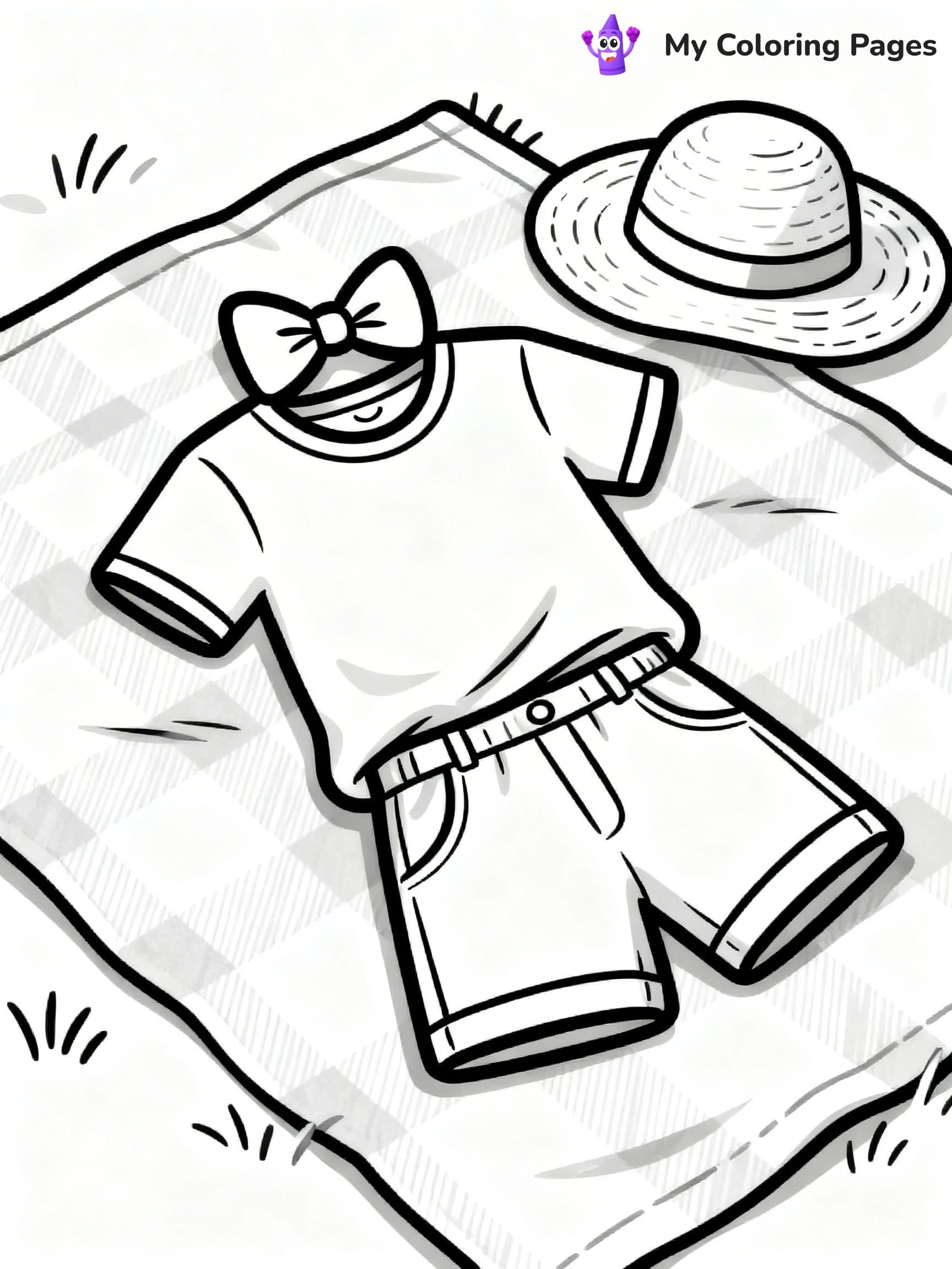 Easy Fashion Coloring Pages - 15