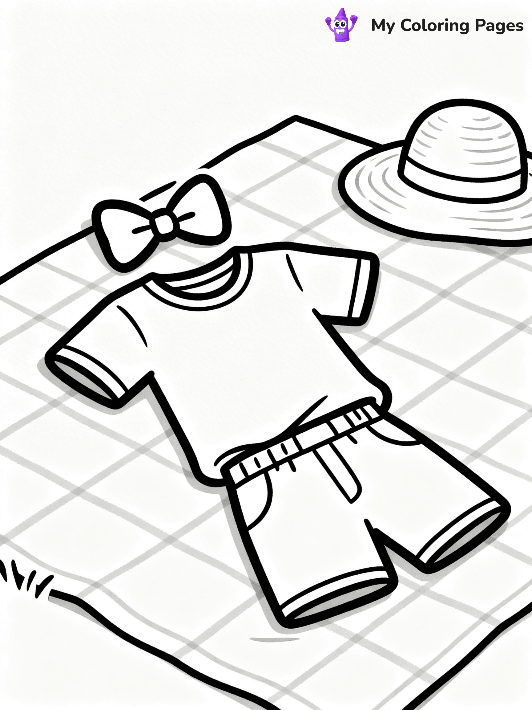 Easy Fashion Coloring Pages - 11