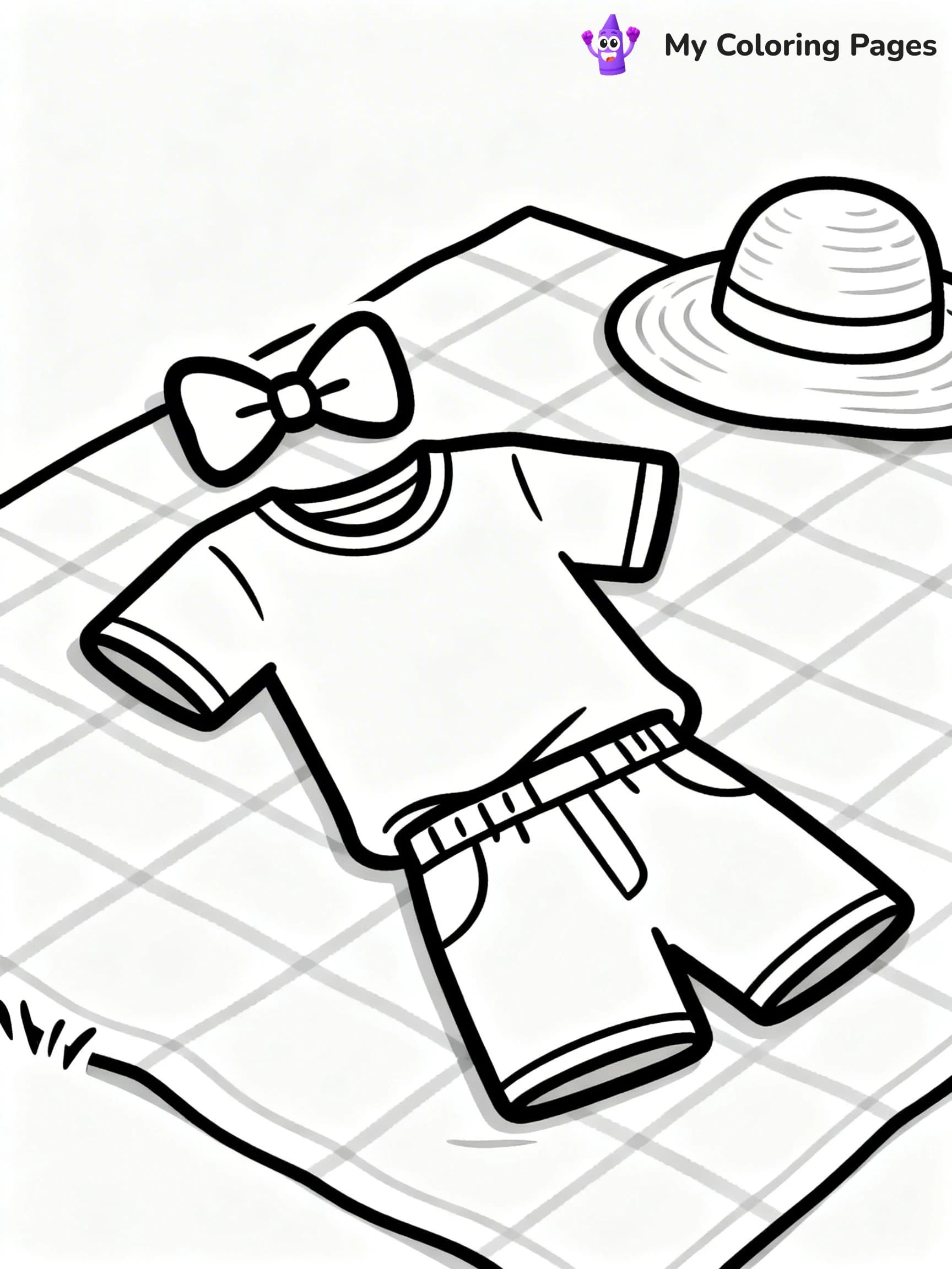 Easy Fashion Coloring Pages - 11