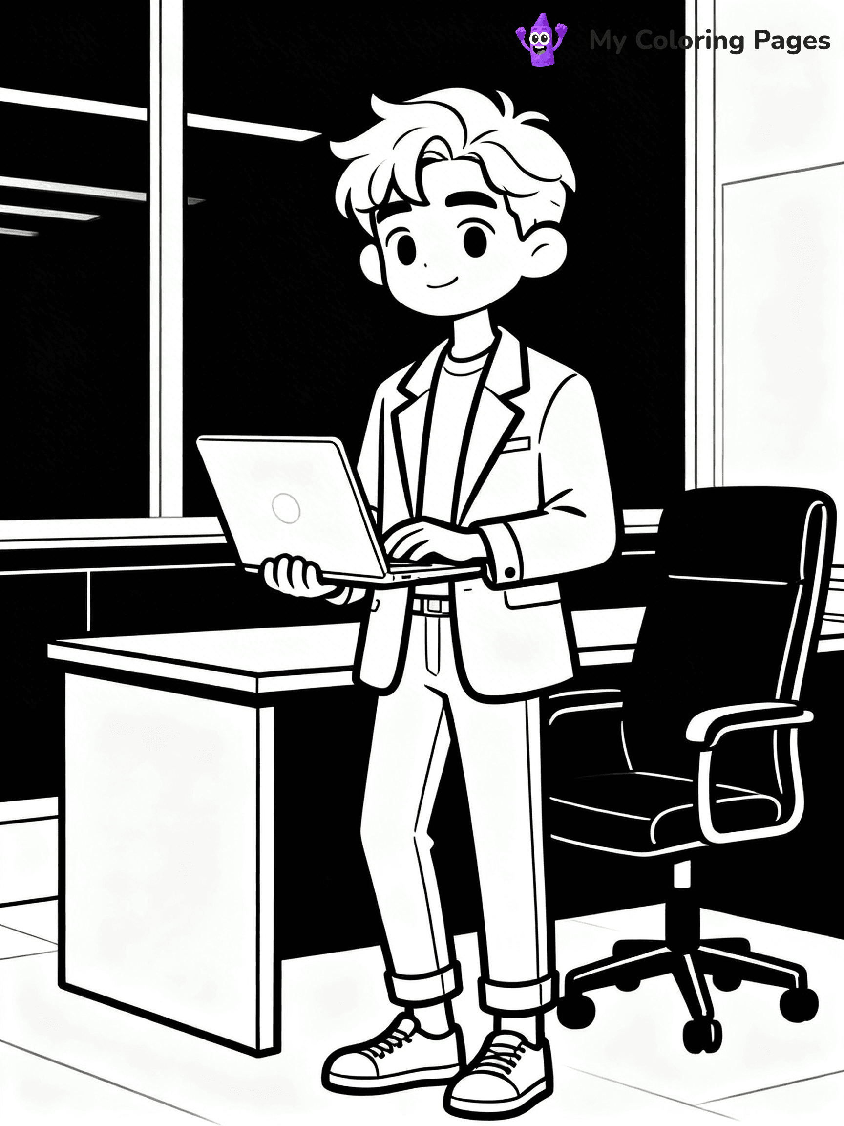 Easy Fashion Coloring Pages - 9