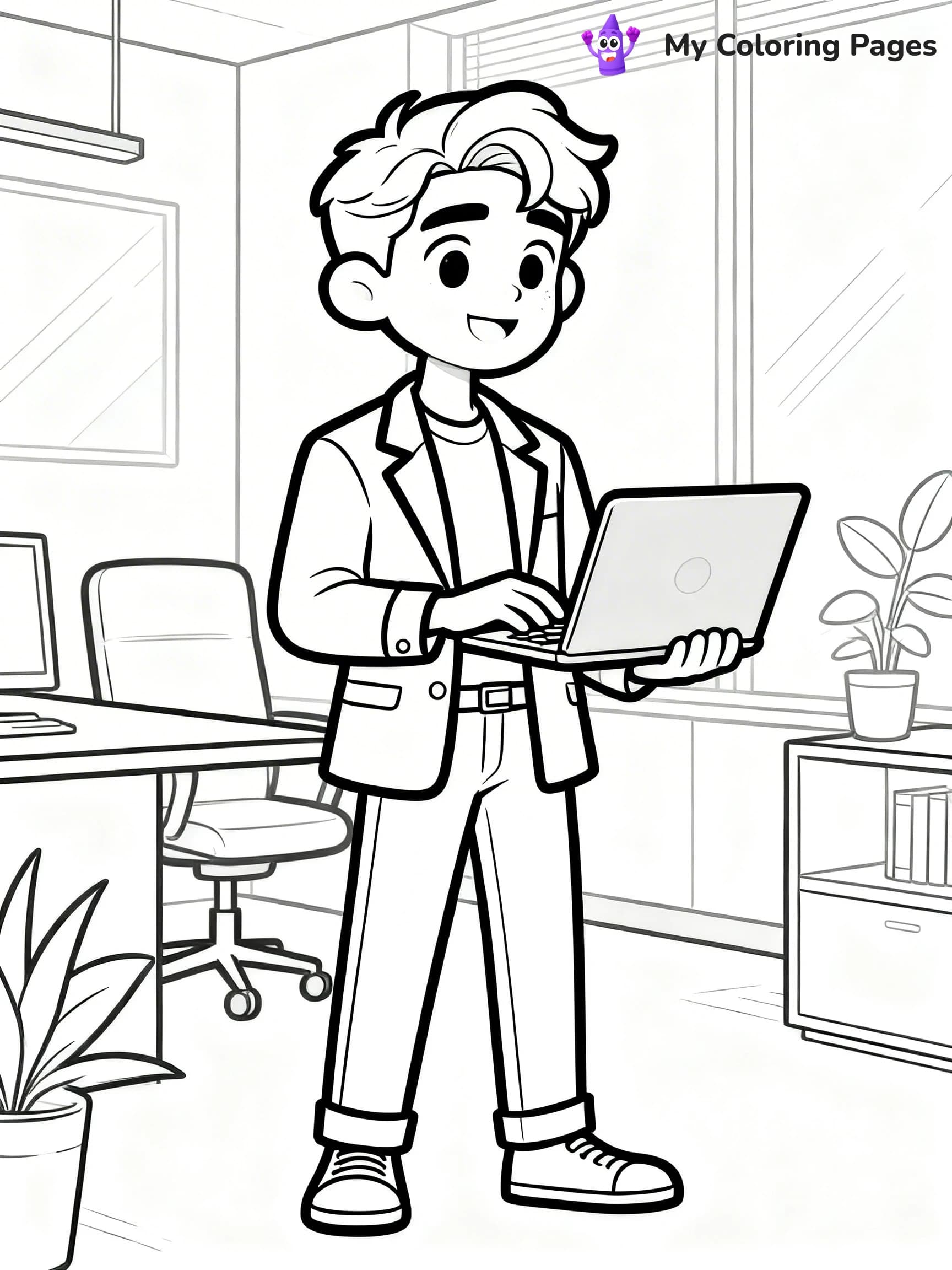 Easy Fashion Coloring Pages - 8