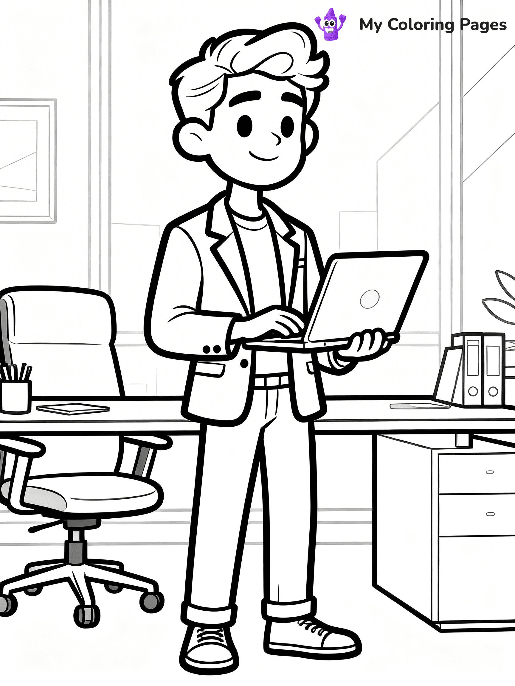 Easy Fashion Coloring Pages - 6