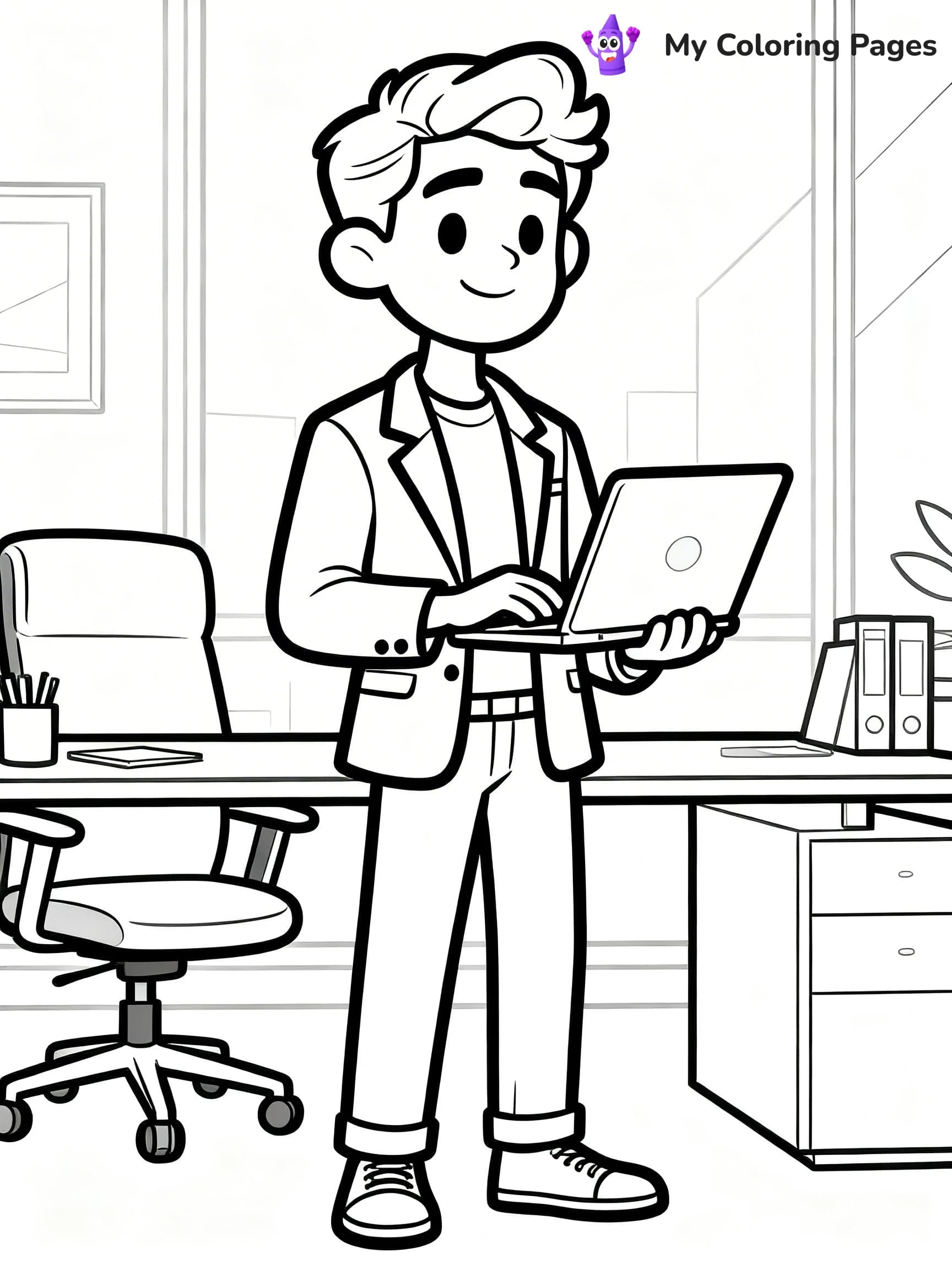Easy Fashion Coloring Pages - 6