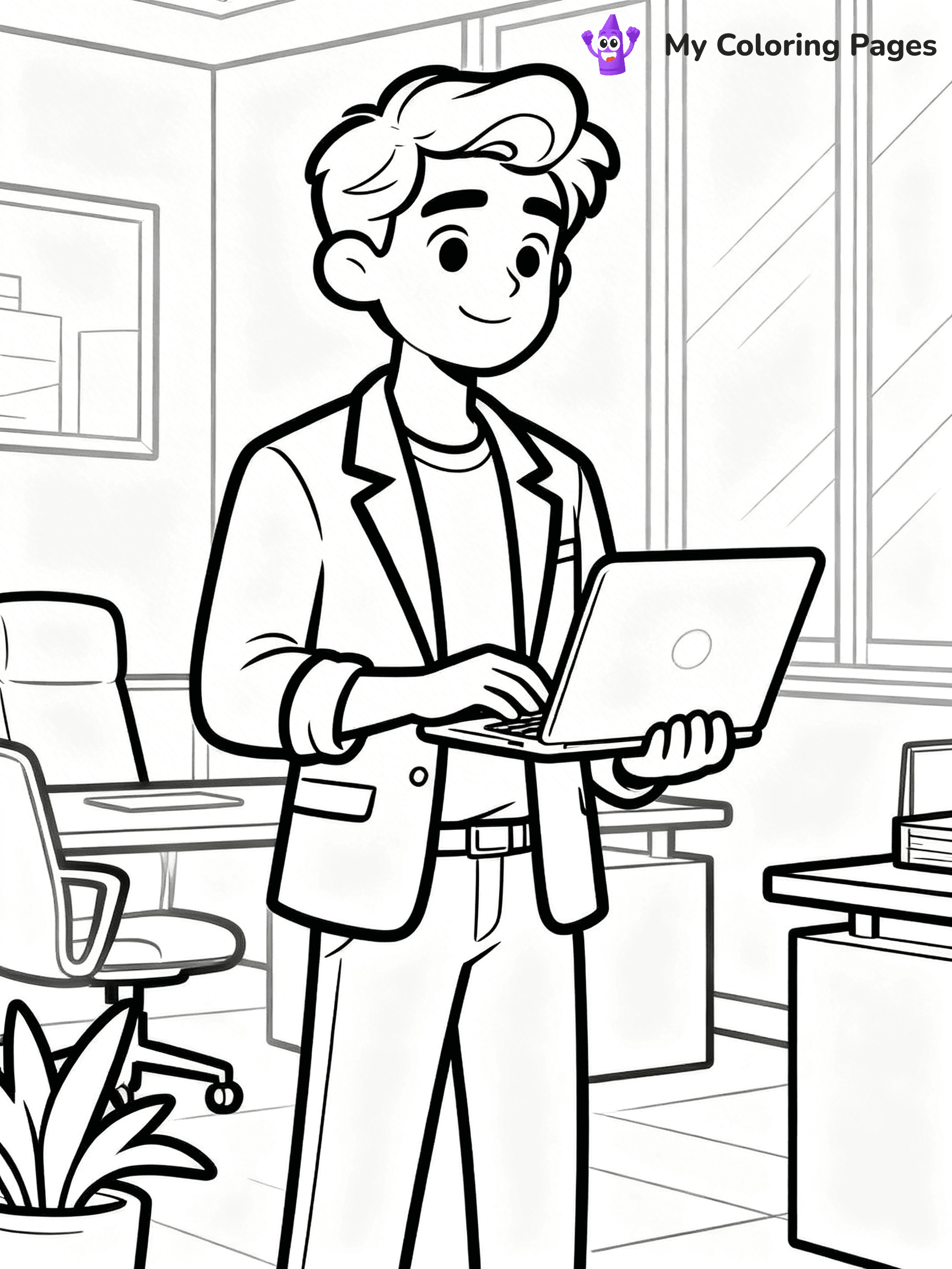 Easy Fashion Coloring Pages - 5