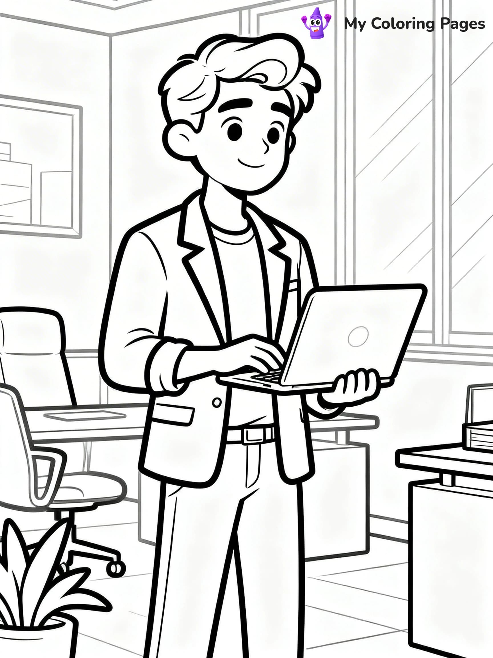 Easy Fashion Coloring Pages - 5