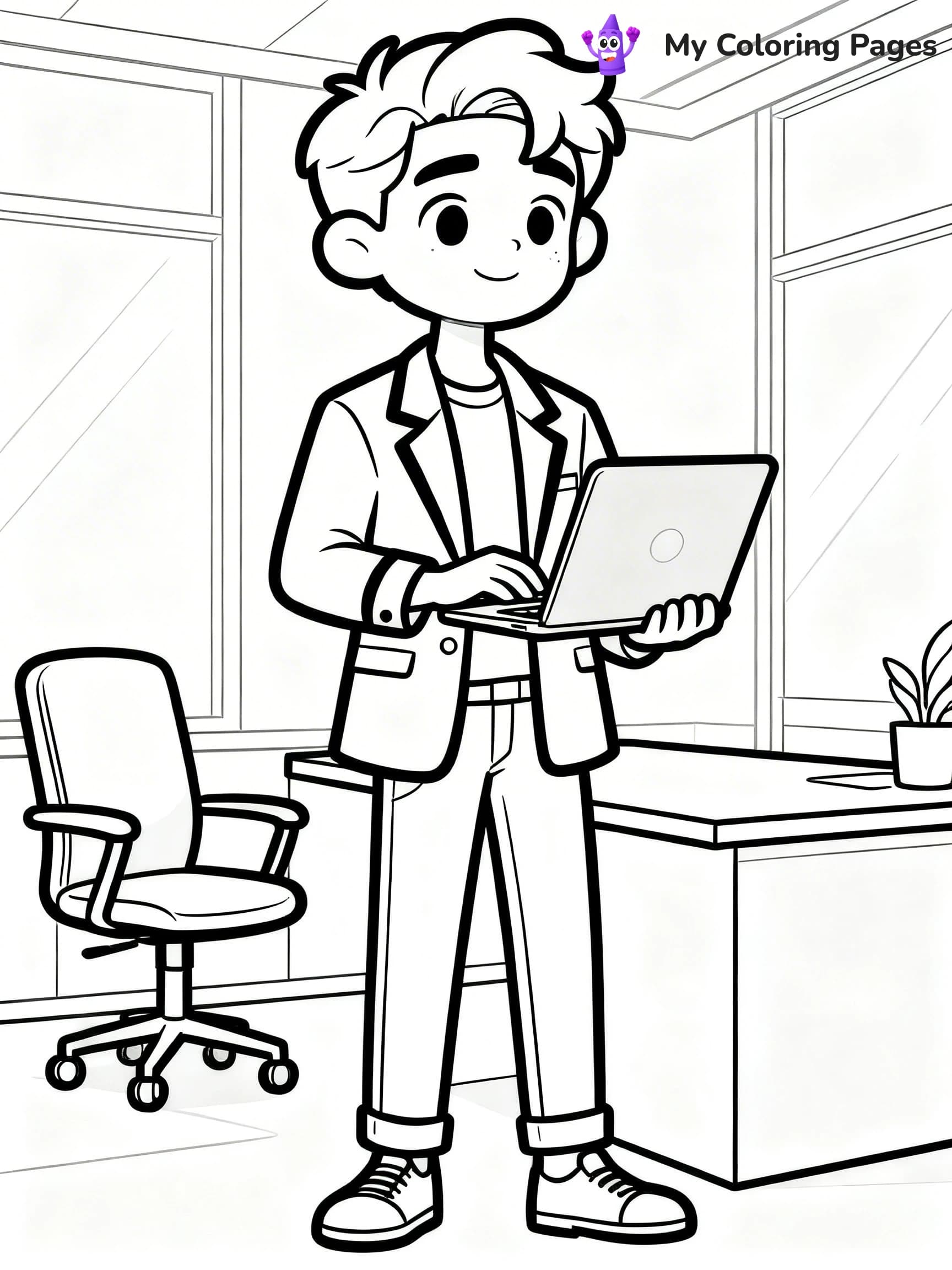 Easy Fashion Coloring Pages - 4