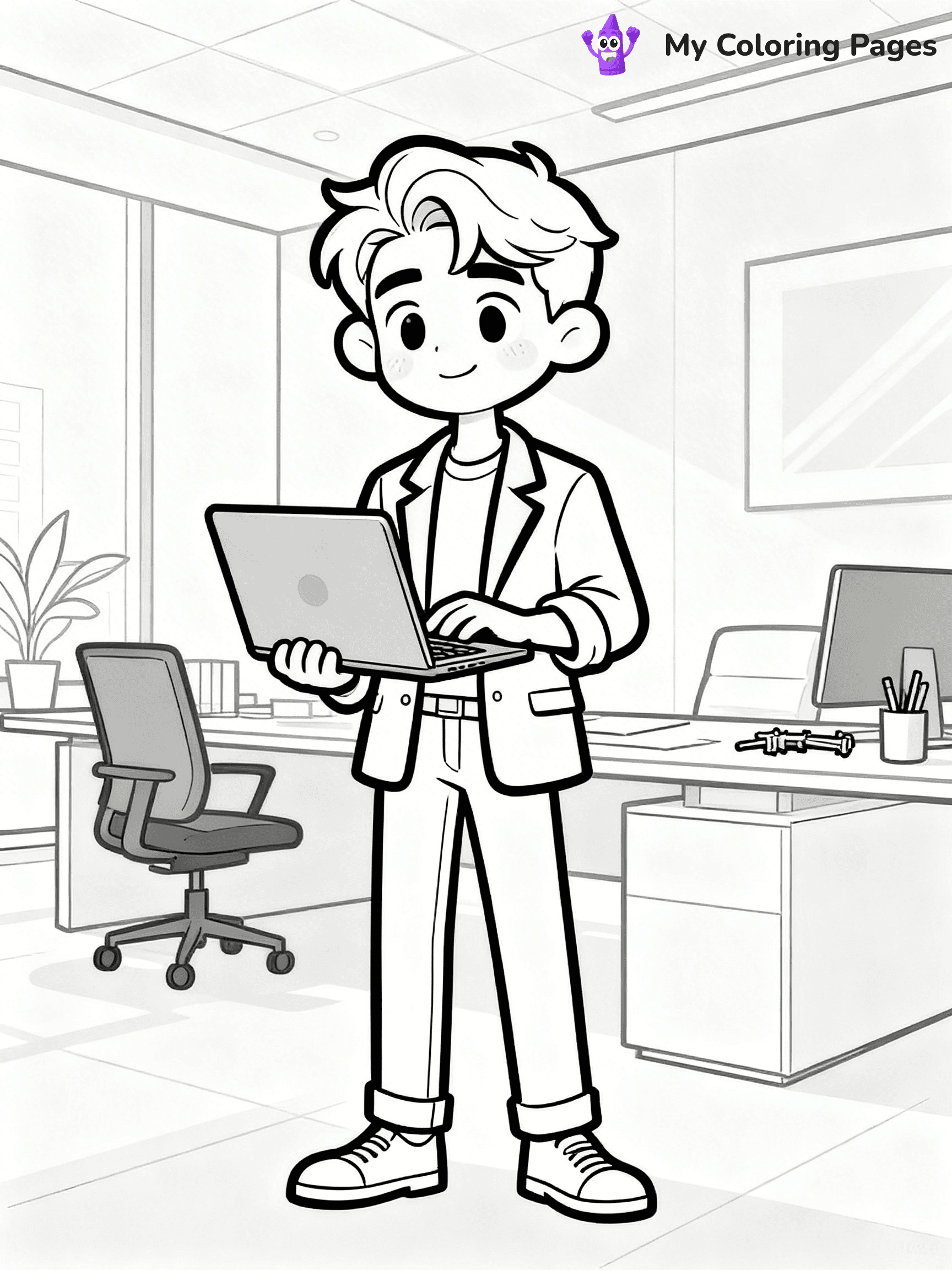 Easy Fashion Coloring Pages - 3