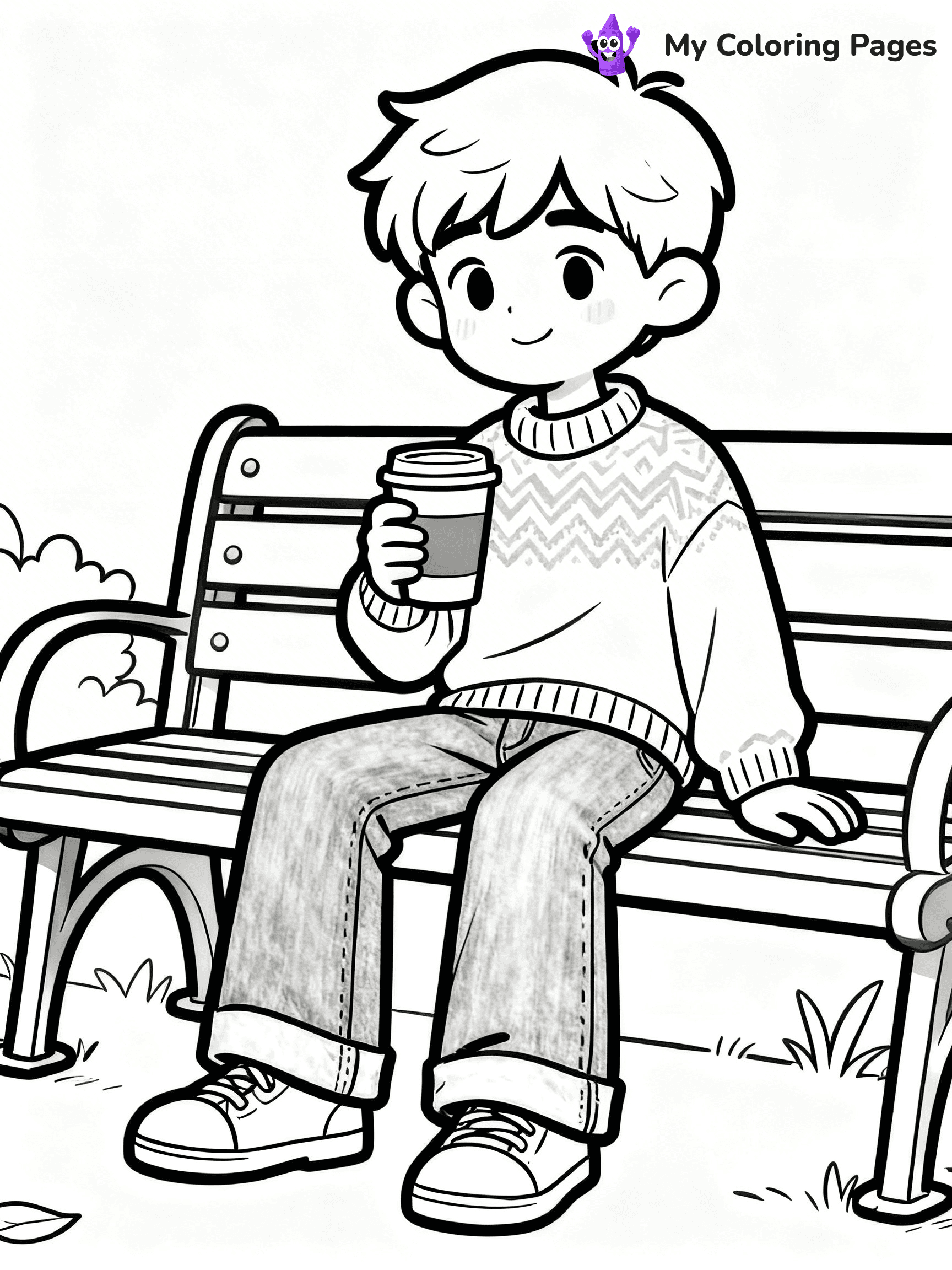 Easy Fashion Coloring Pages - 1