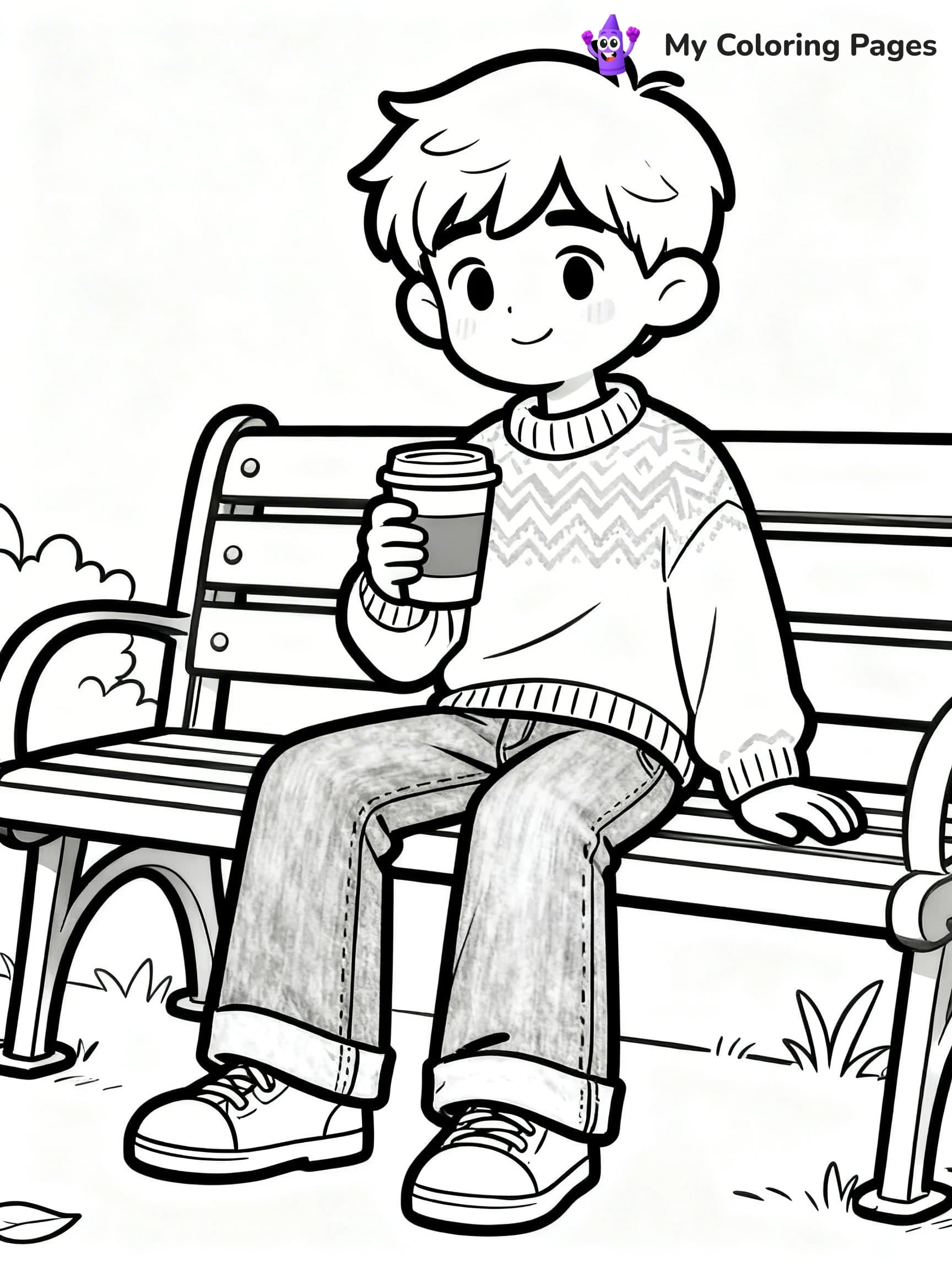 Easy Fashion Coloring Pages - 1