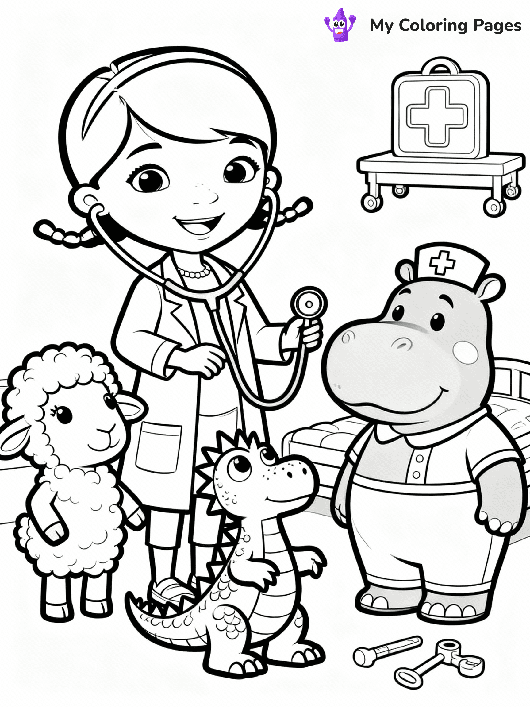 Doc Mcstuffins Coloring Pages - 12
