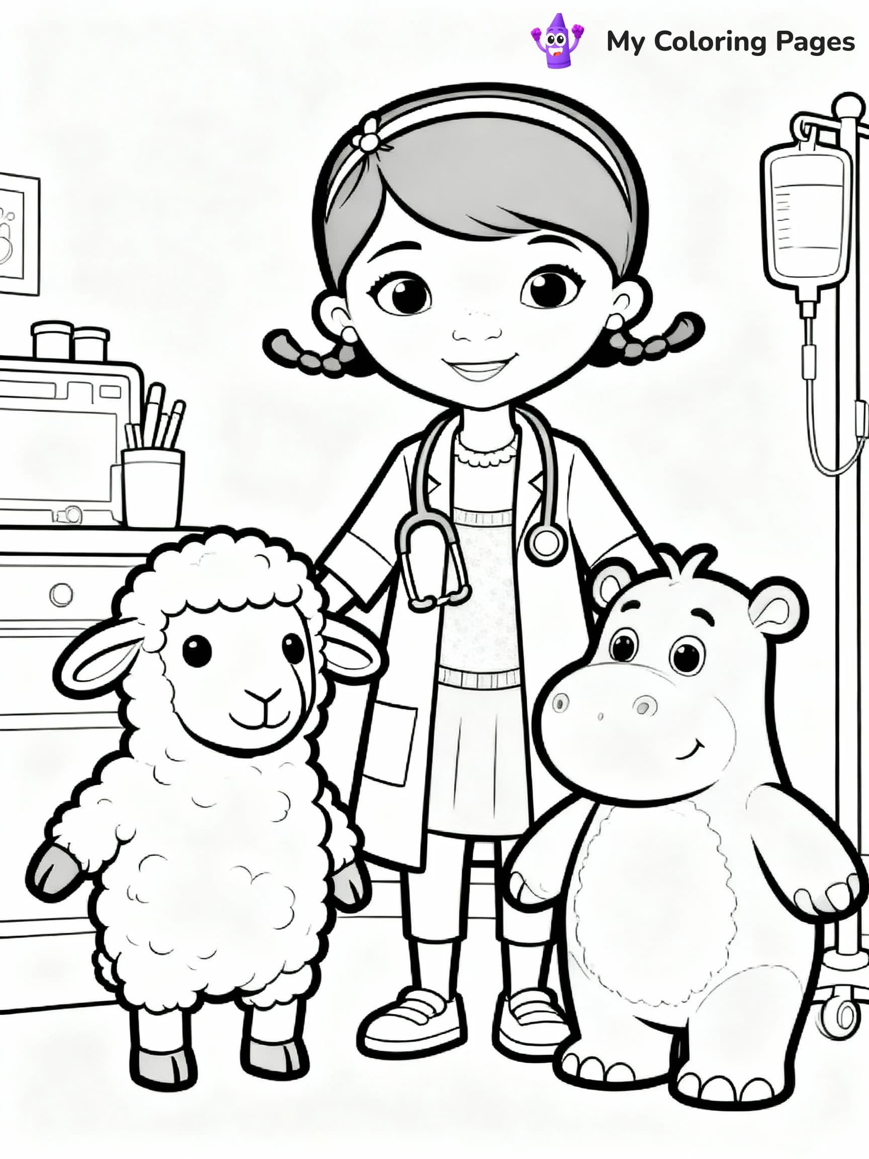 Doc Mcstuffins Coloring Pages - 7