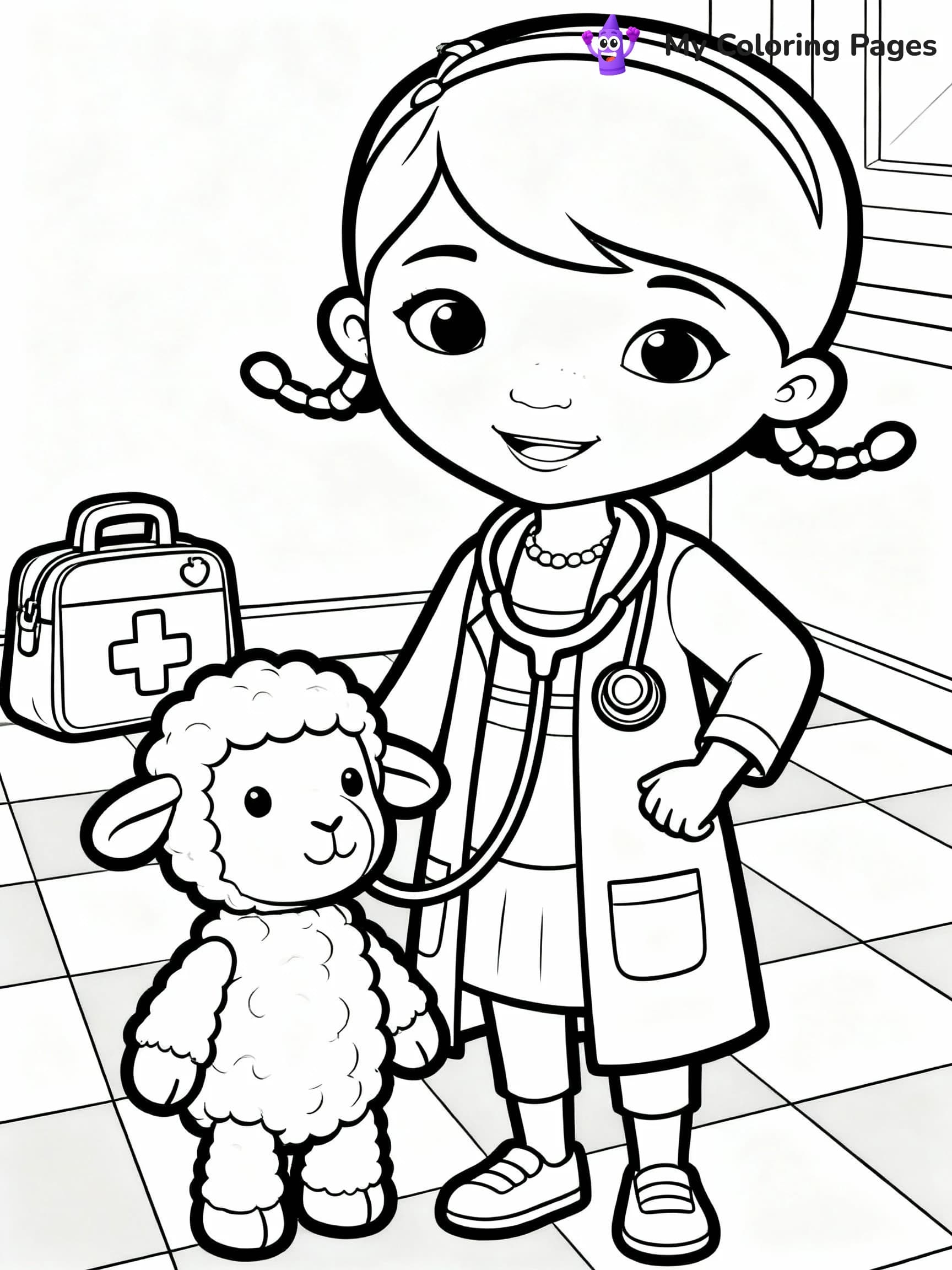 Doc Mcstuffins Coloring Pages - 1